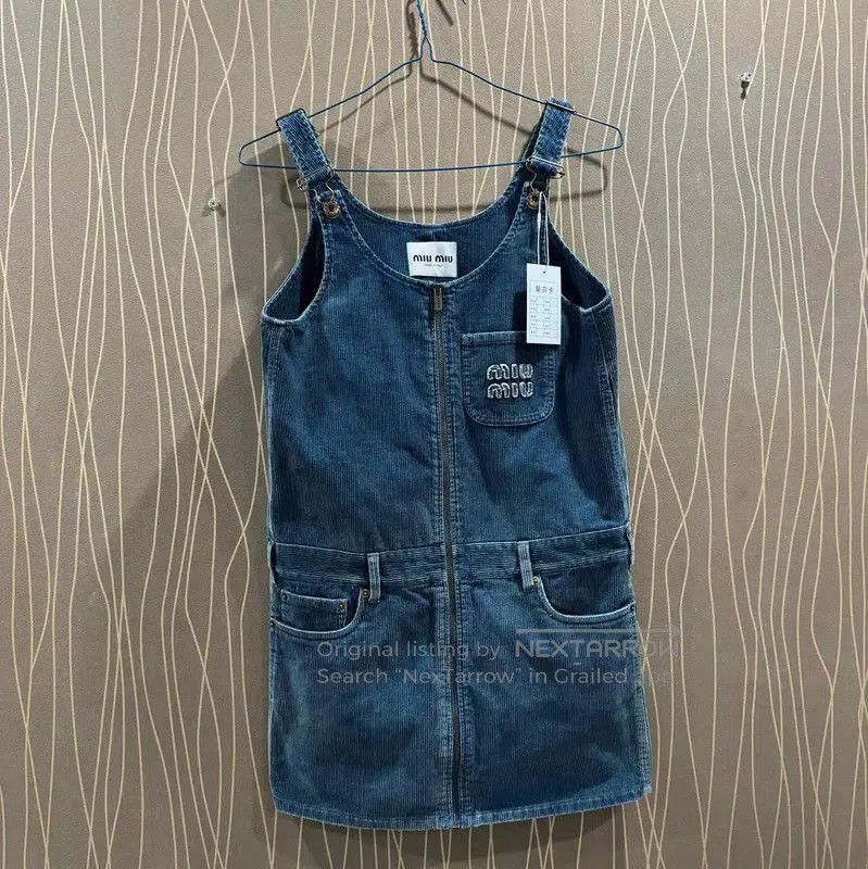Miu Miu Miu Miu Blue Cotton Women's Dress . Size M / US 6-8 / IT 42-44 - 1 Thumbnail