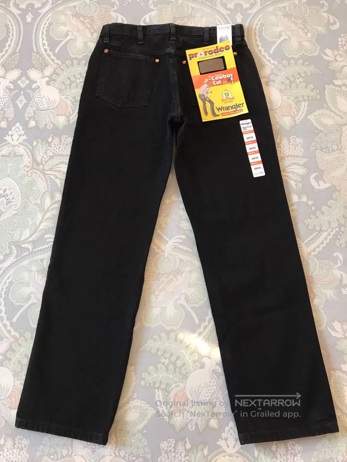 Wrangler Wrangler 13MWZ Washed Black Jeans W29L30. Size US 29 - 3 Thumbnail