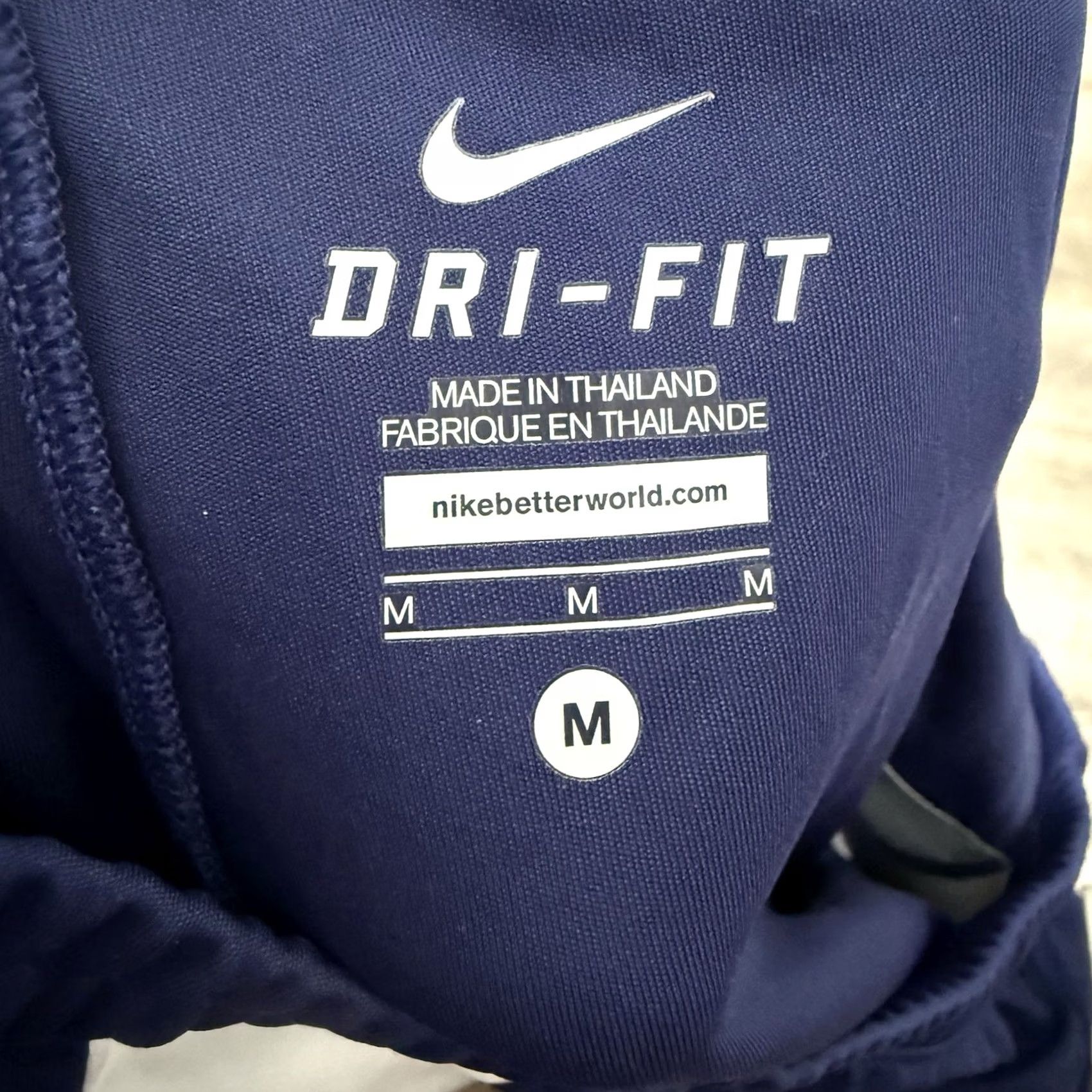 Nike Nike Womens Medium Blue White Dri-FIT Training Shorts Athletic Running 658372 Size 32" / US 10 / IT 46 - 2 Thumbnail