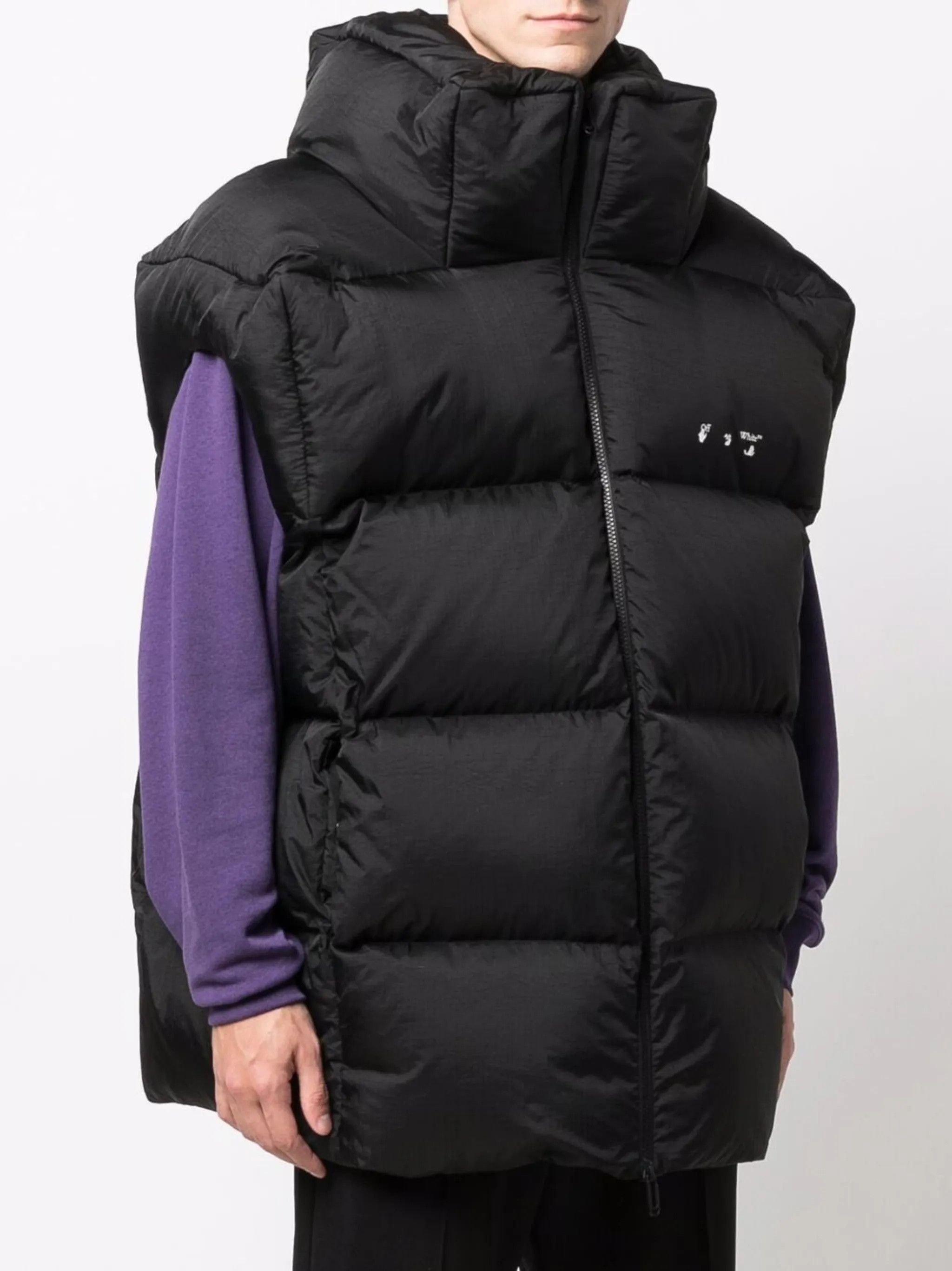 Off-White o1y0225 Shell Vest in Black Size US M / EU 48-50 / 2 - 3 Thumbnail