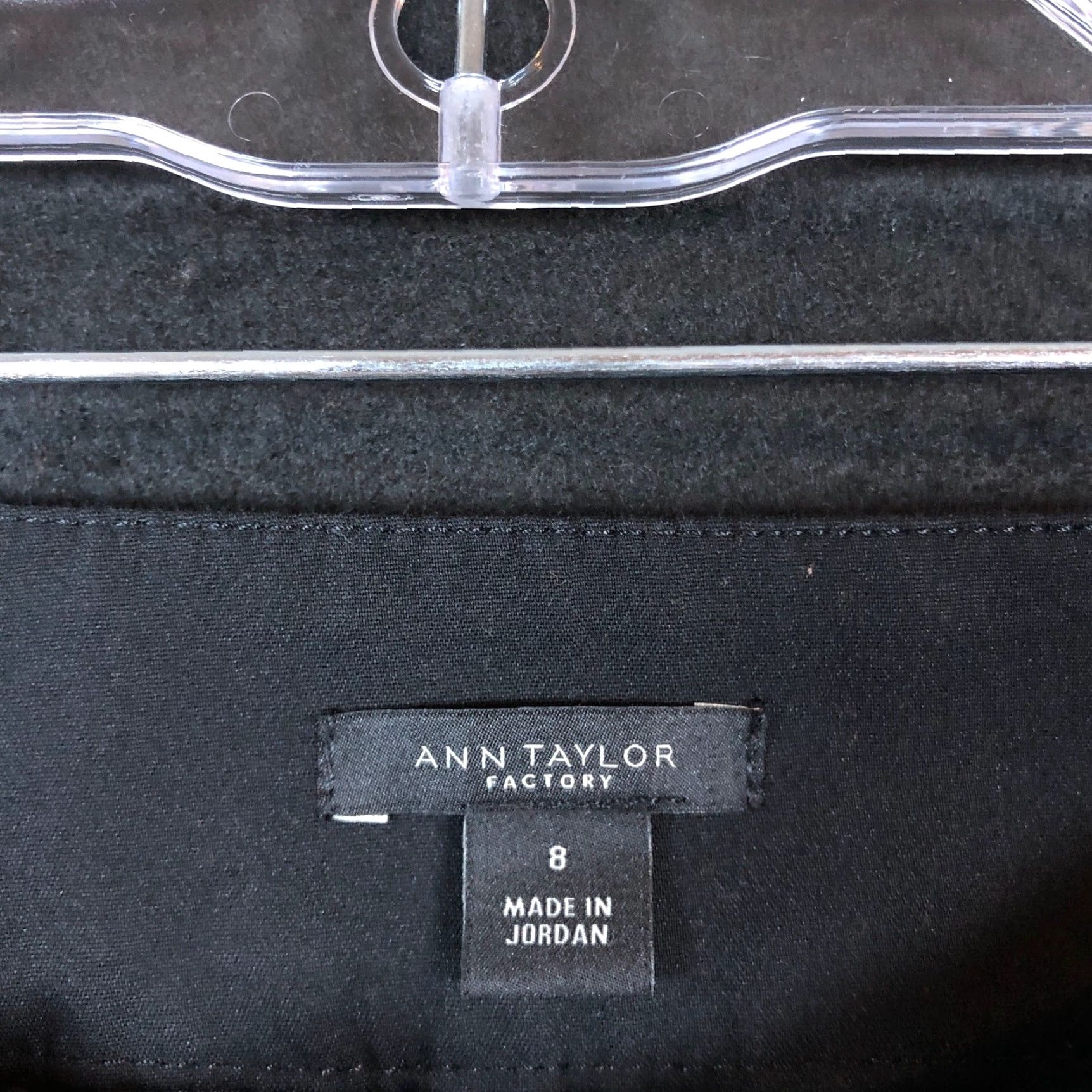 Ann Taylor Ann Taylor Factory Womens Pants Black High Rise Straight Professional Stretch 8 Size 30" / US 8 / IT 44 - 5 Thumbnail