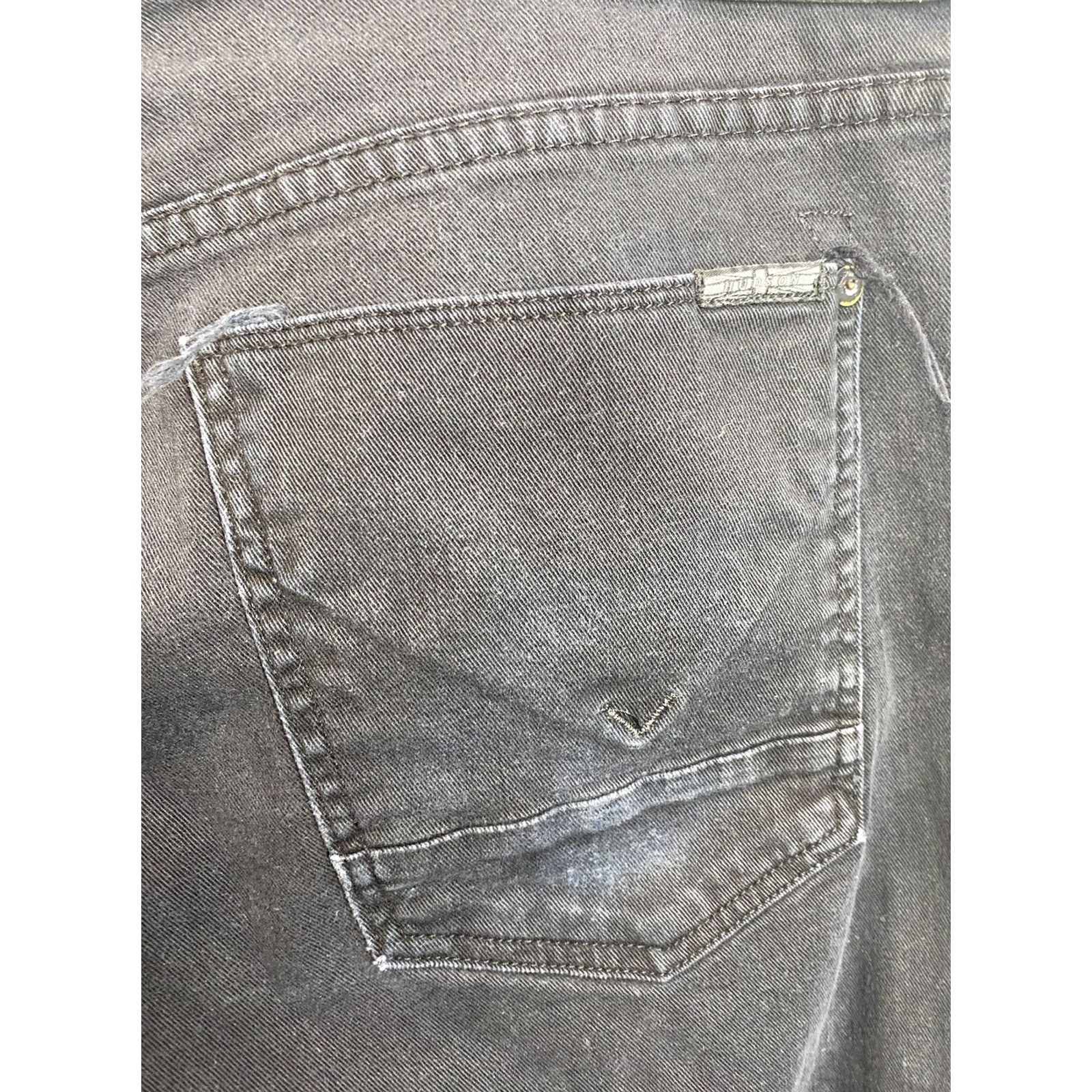 Hudson Hudson Byron Jeans Straight Leg Stretch Denim Black 40 Men Regular 28in 90s Style Shirt? Size US 40 / EU 56 - 2 Thumbnail