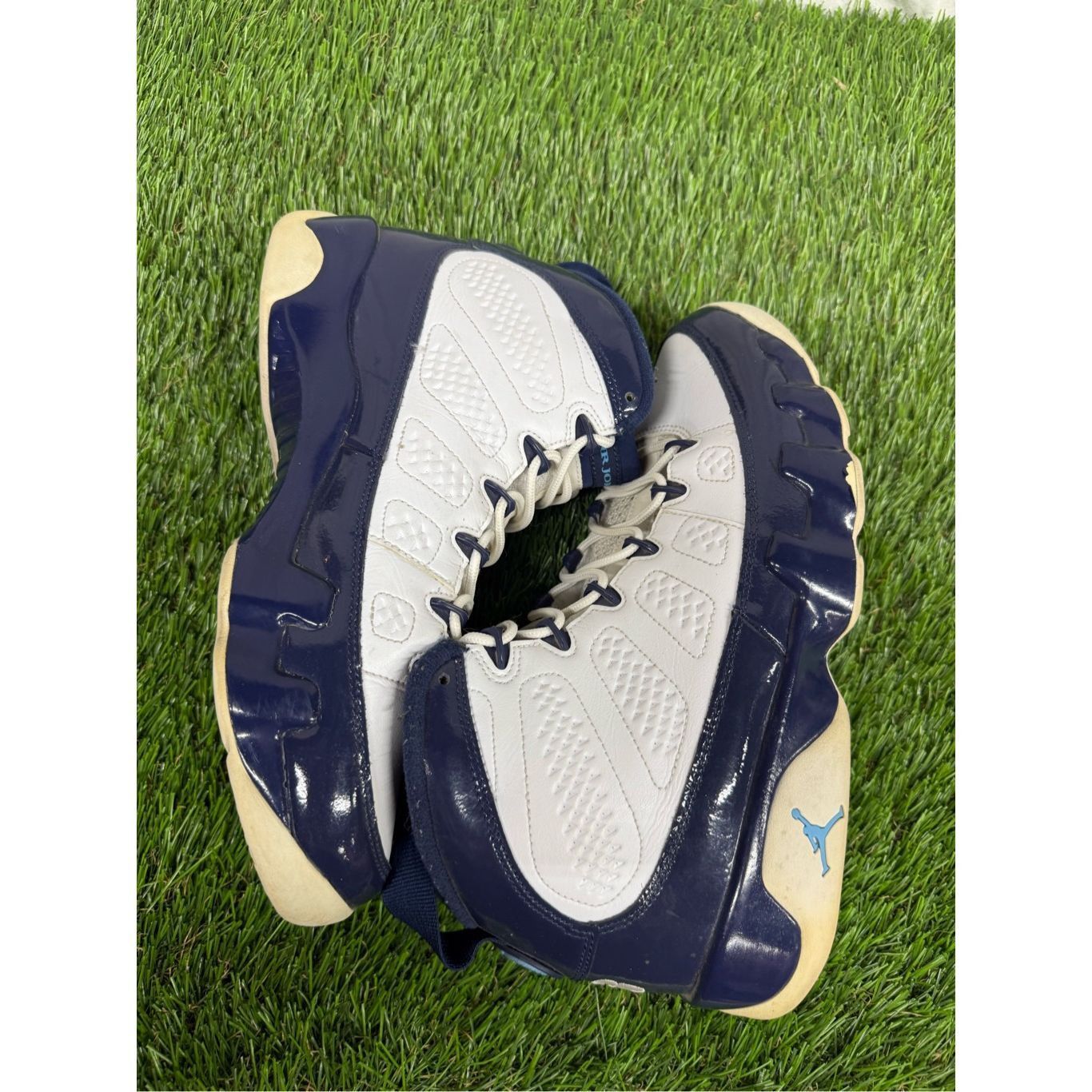 Jordan Brand Size 9.5 - Air Jordan 9 Retro UNC Patent Blue white fire Size US 9.5 / EU 42-43 - 7 Thumbnail