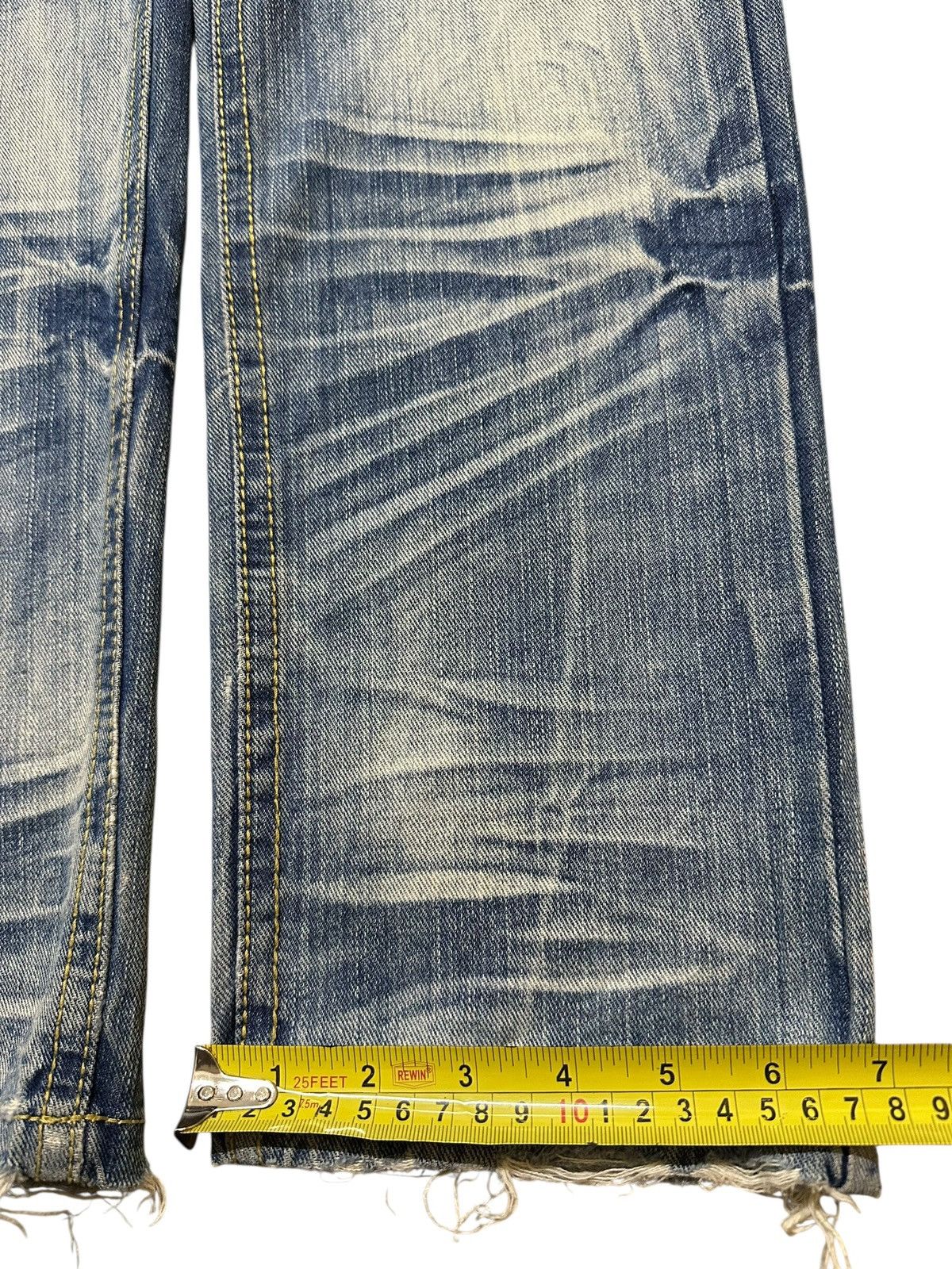 Japanese Brand Vintage Japanese Brand Faded Wash Distressed Style Jeans Size US 30 / EU 46 - 16 Thumbnail