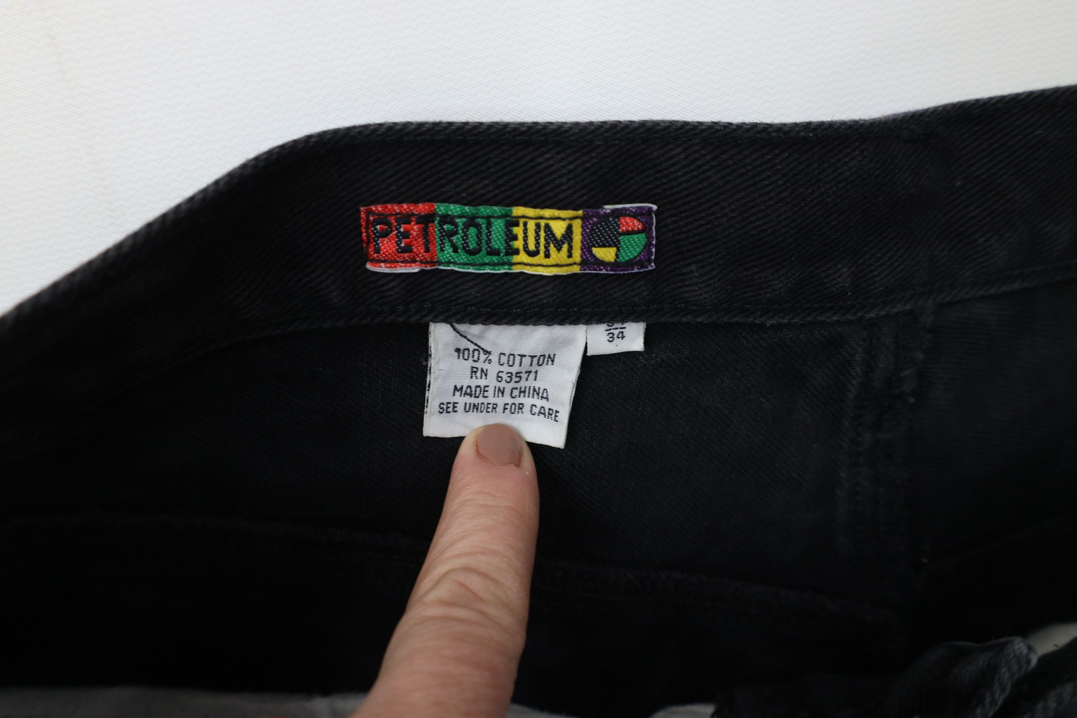 Vintage Vintage 90s Streetwear Baggy Fit Malcolm X Denim Jeans Black Size US 34 / EU 50 - 11 Thumbnail