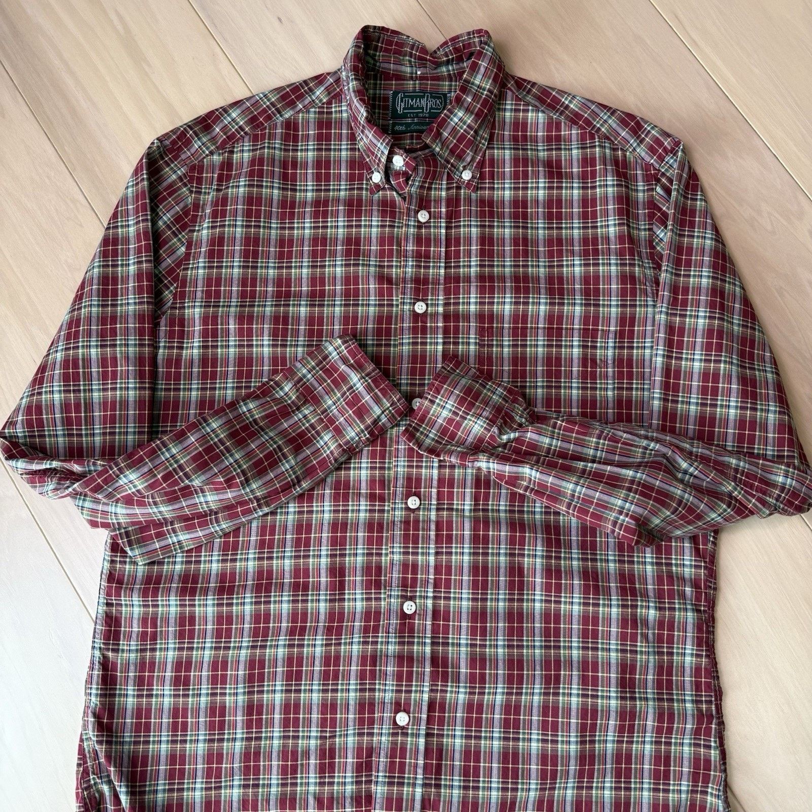 Gitman Bros. Gitman Bros Shirt Medium Multicolor Cotton Button Up 40th Size US M / EU 48-50 / 2 - 5 Thumbnail