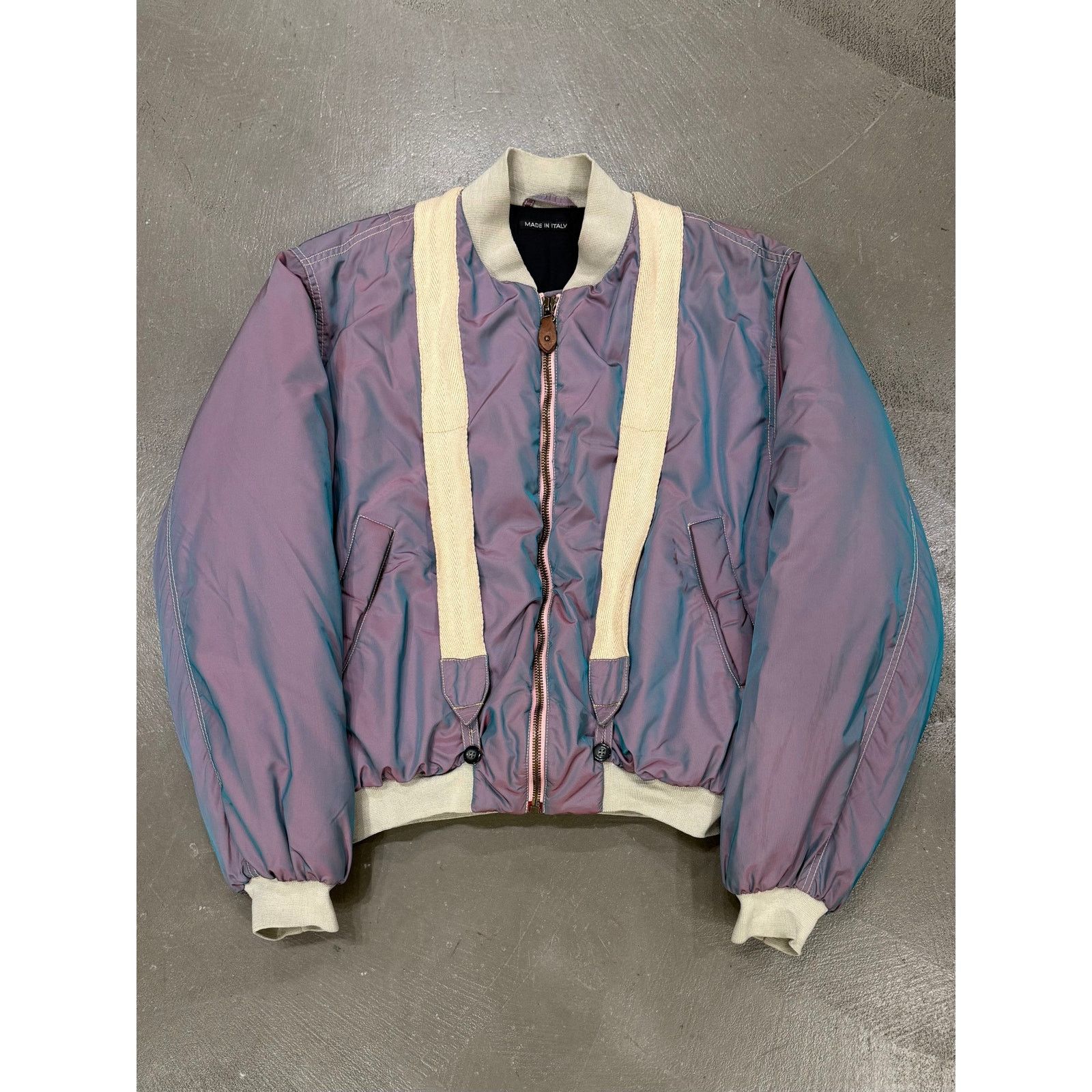 Giorgio Armani A/W1993 Emporio Armani iridescent oversized bomber jacket Size US M / EU 48-50 / 2 - 1 Thumbnail