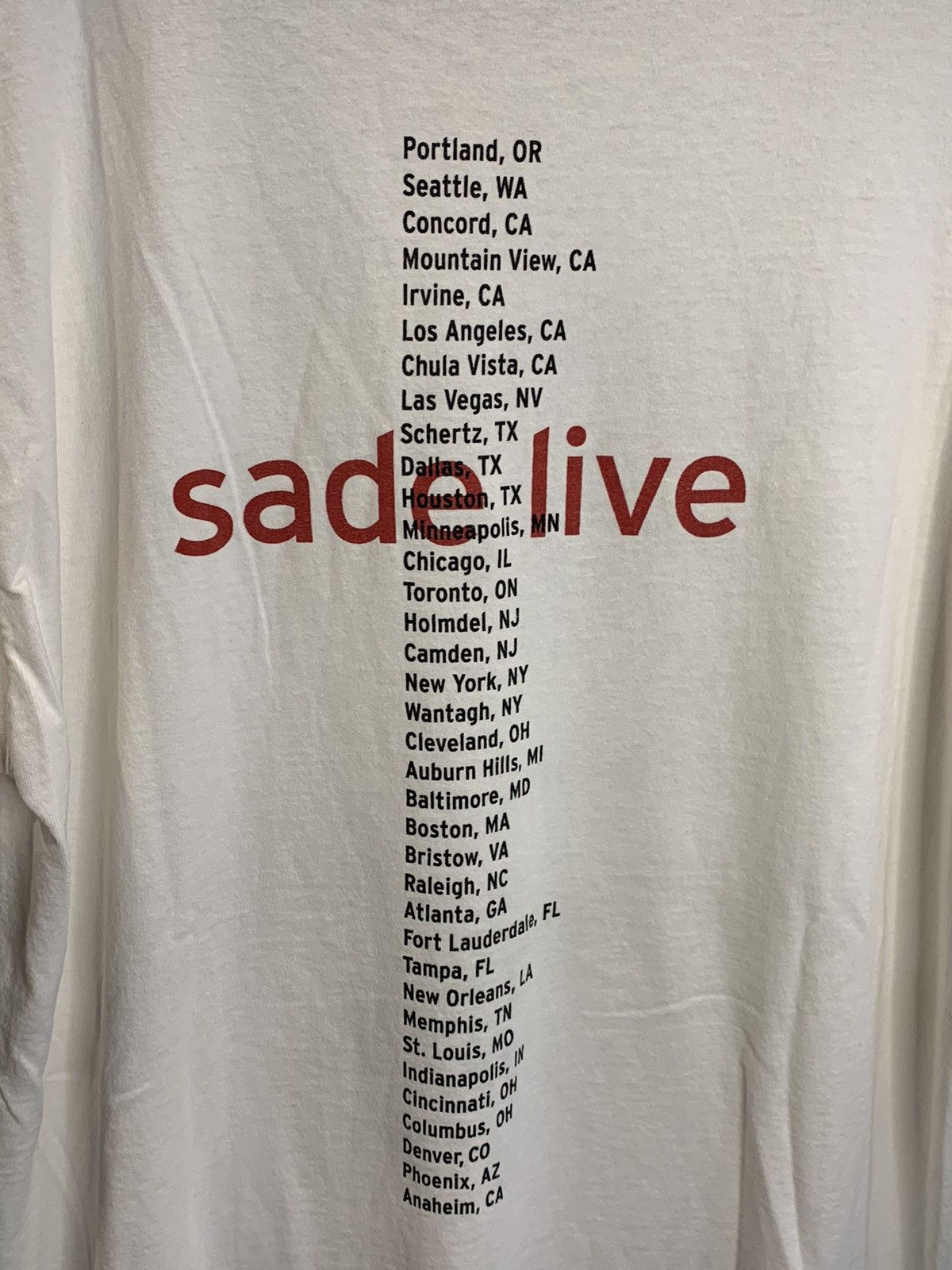 Band Tees × Vintage *RARE* Vintage 2001 Sade Live Lovers Rock Tour T-Shirt Music Size US L / EU 52-54 / 3 - 4 Thumbnail
