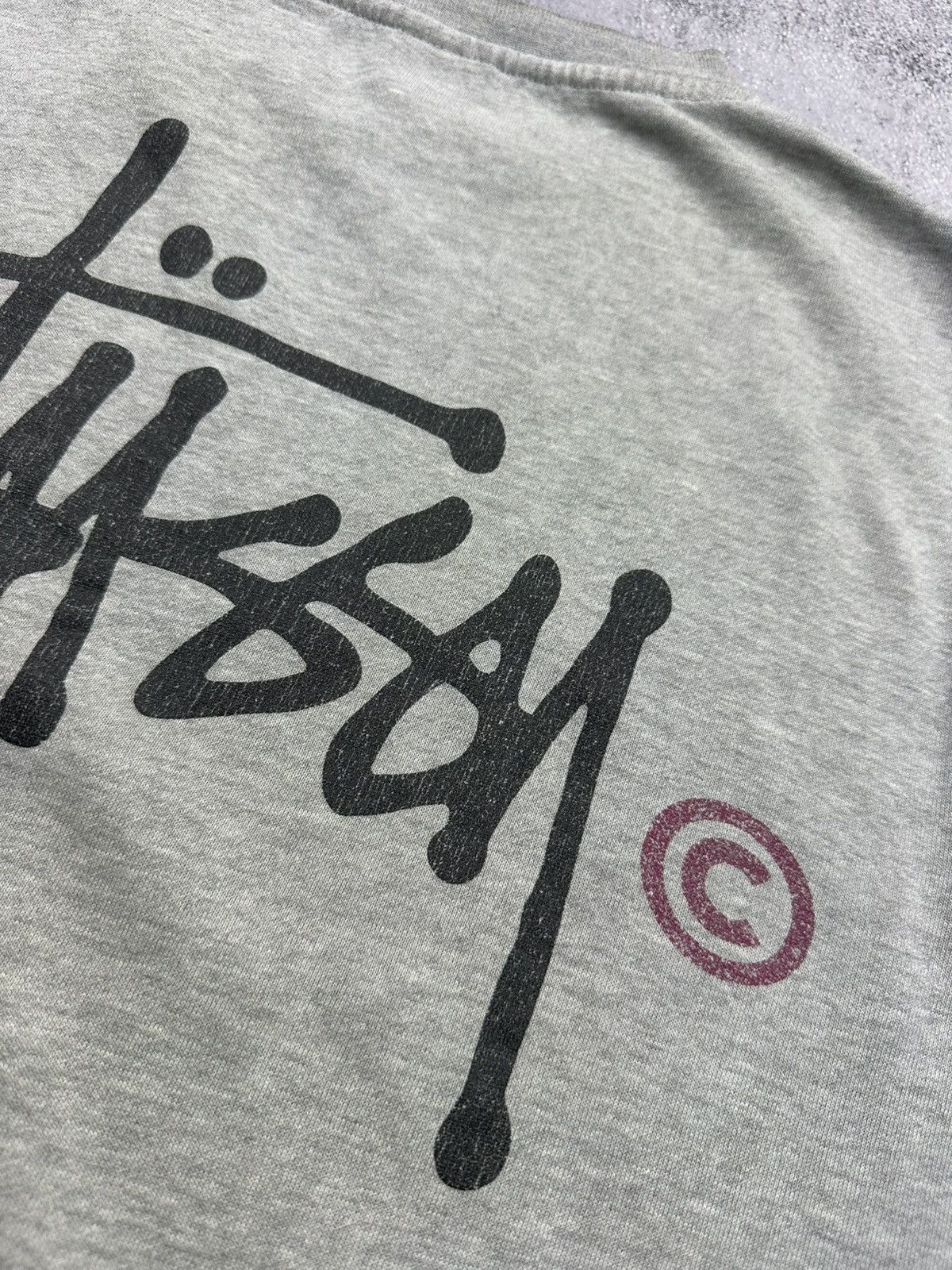 Stussy Vintage Stussy Sweatshirt Big Logo Rare Y2K Grey Pullover Size US M / EU 48-50 / 2 - 15 Thumbnail