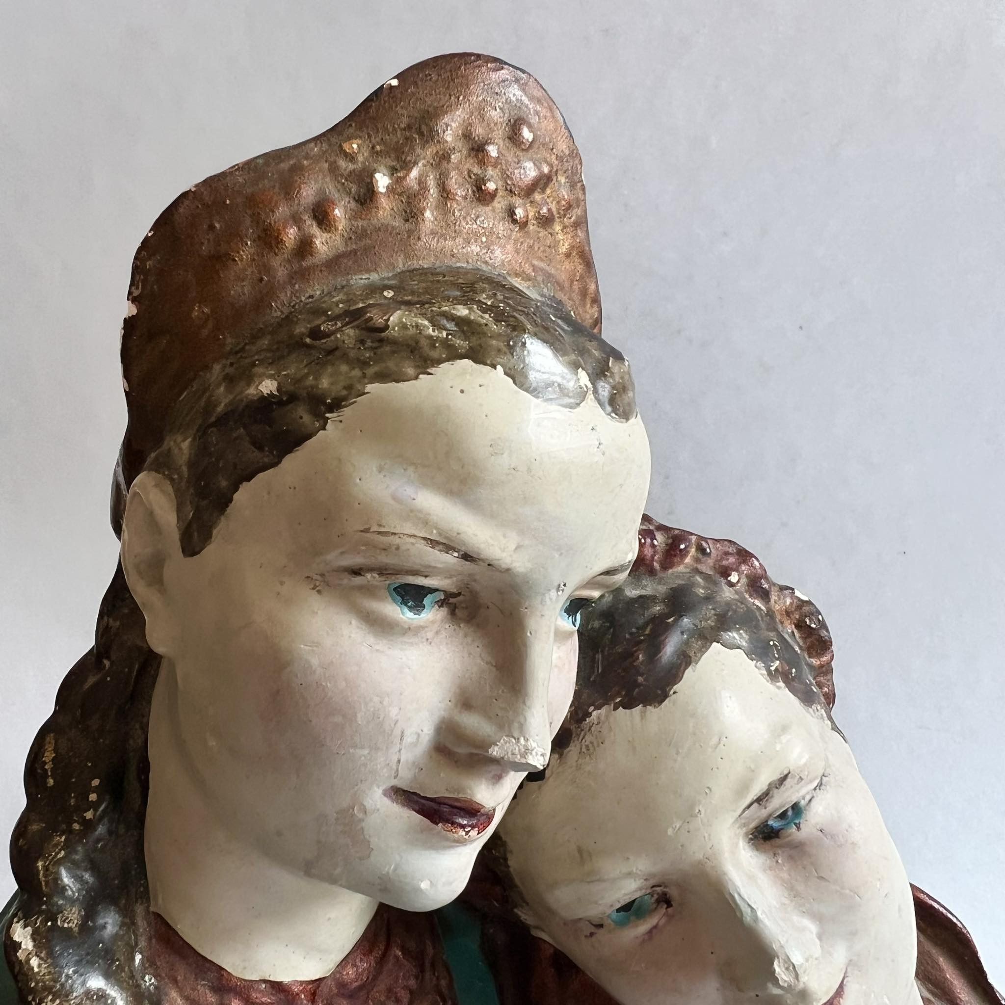 Vintage Vintage Gypsum Figure Sisters Collectible Handmade Ukraine Size ONE SIZE - 3 Thumbnail