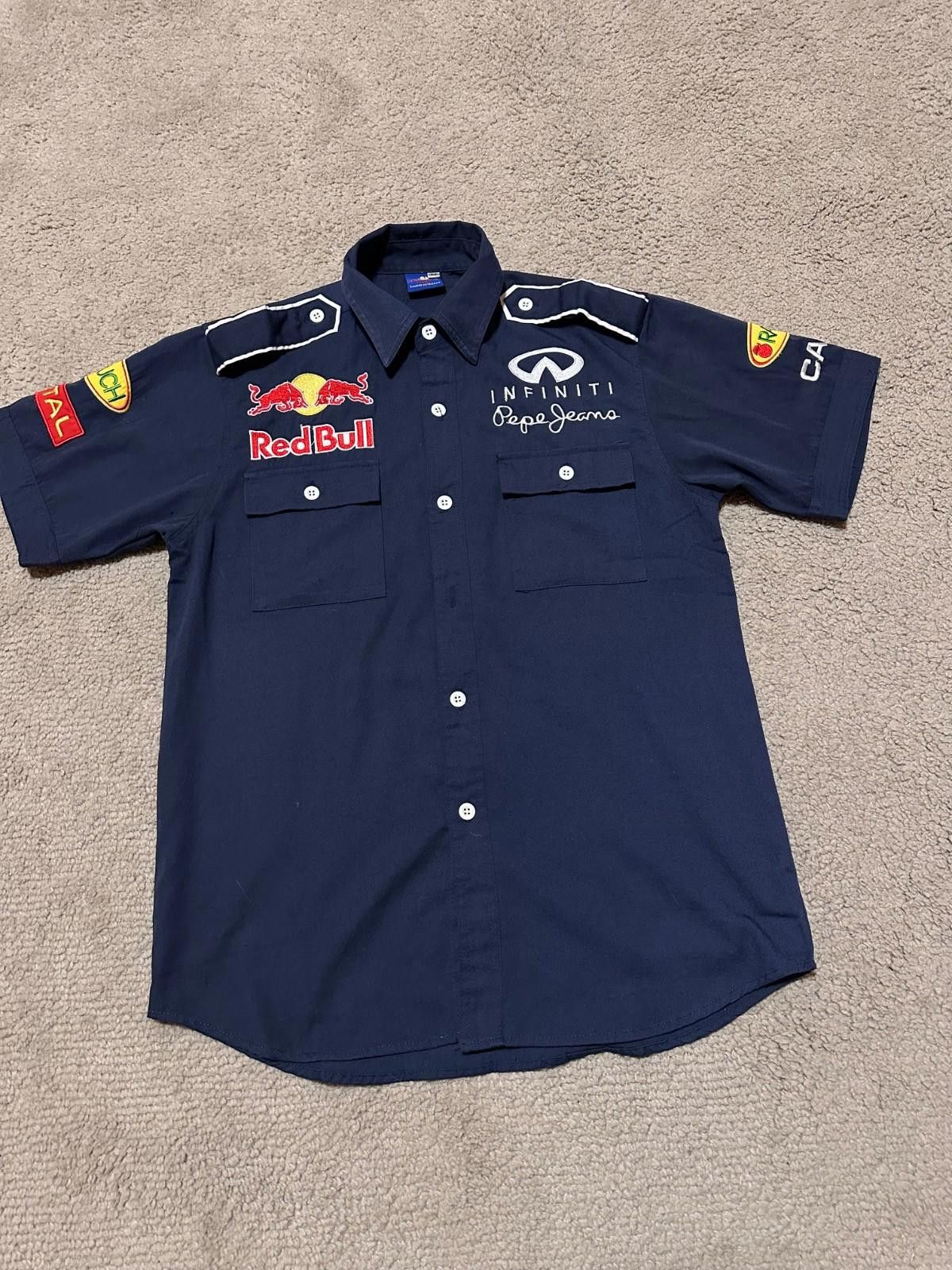 Red Bull 90s Vintage Red Bull Infiniti Embroidery Racing Shirt Sz M Size US M / EU 48-50 / 2 - 2 Thumbnail