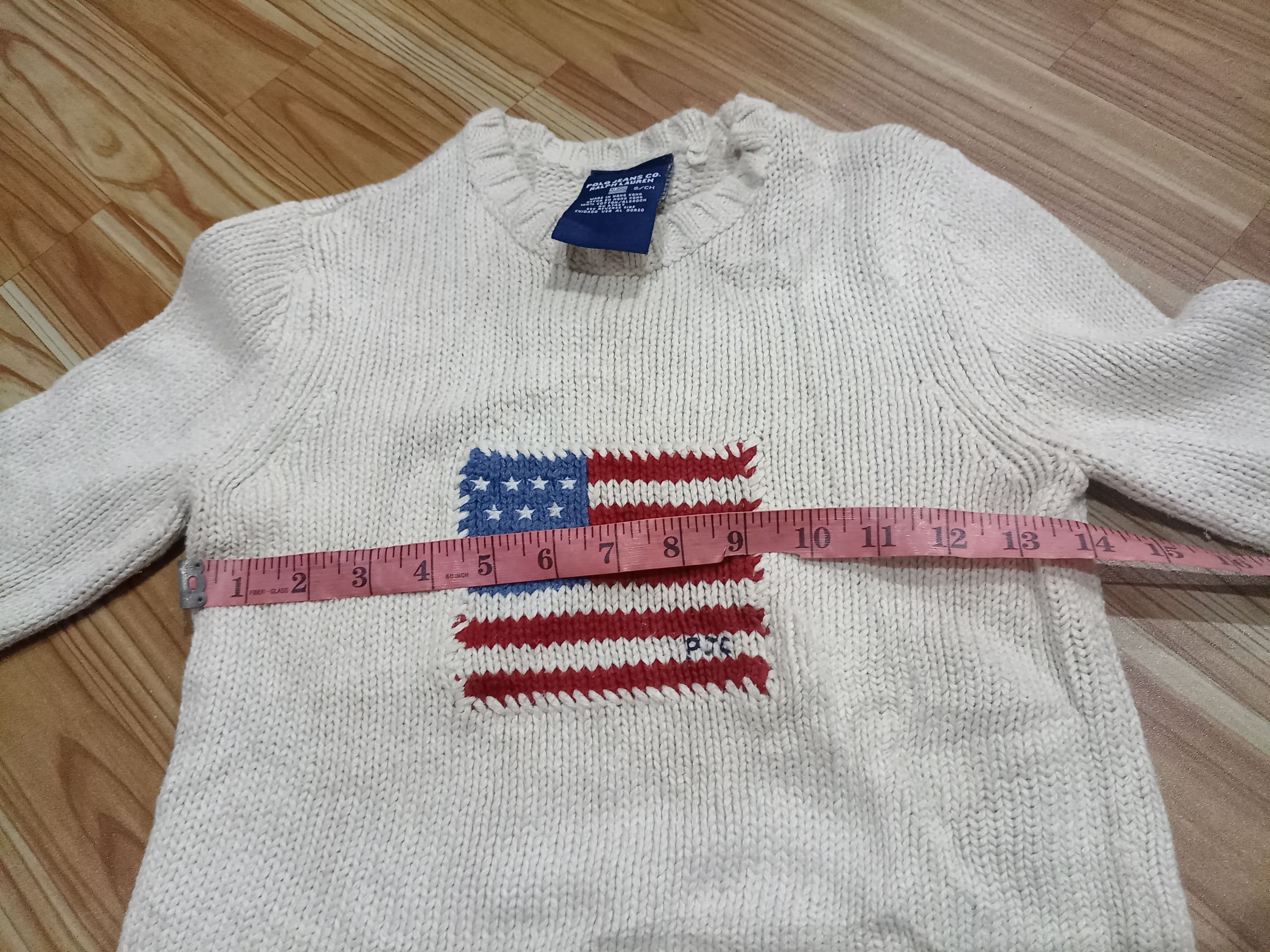 Polo Ralph Lauren × Ralph Lauren 90s POLO RALPH LAUREN KNITWEAR FLAG RL kids size Size US XXS / EU 40 - 6 Thumbnail