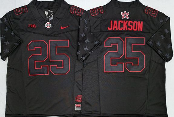 Other Men's Ohio State Buckeyes #25 Lamar Bo Jackson Black Size US XL / EU 56 / 4 - 1 Thumbnail