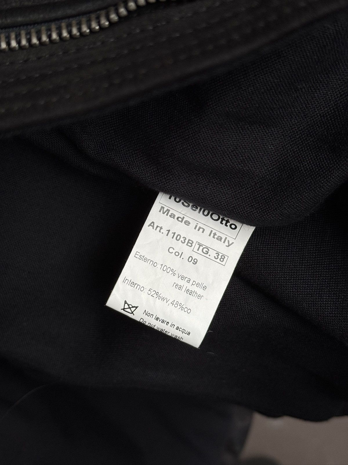10sei0otto 10sei0otto Scar Stitch Cow Leather Avant-Garde Jacket Size XS / US 0-2 / IT 36-38 - 12 Thumbnail