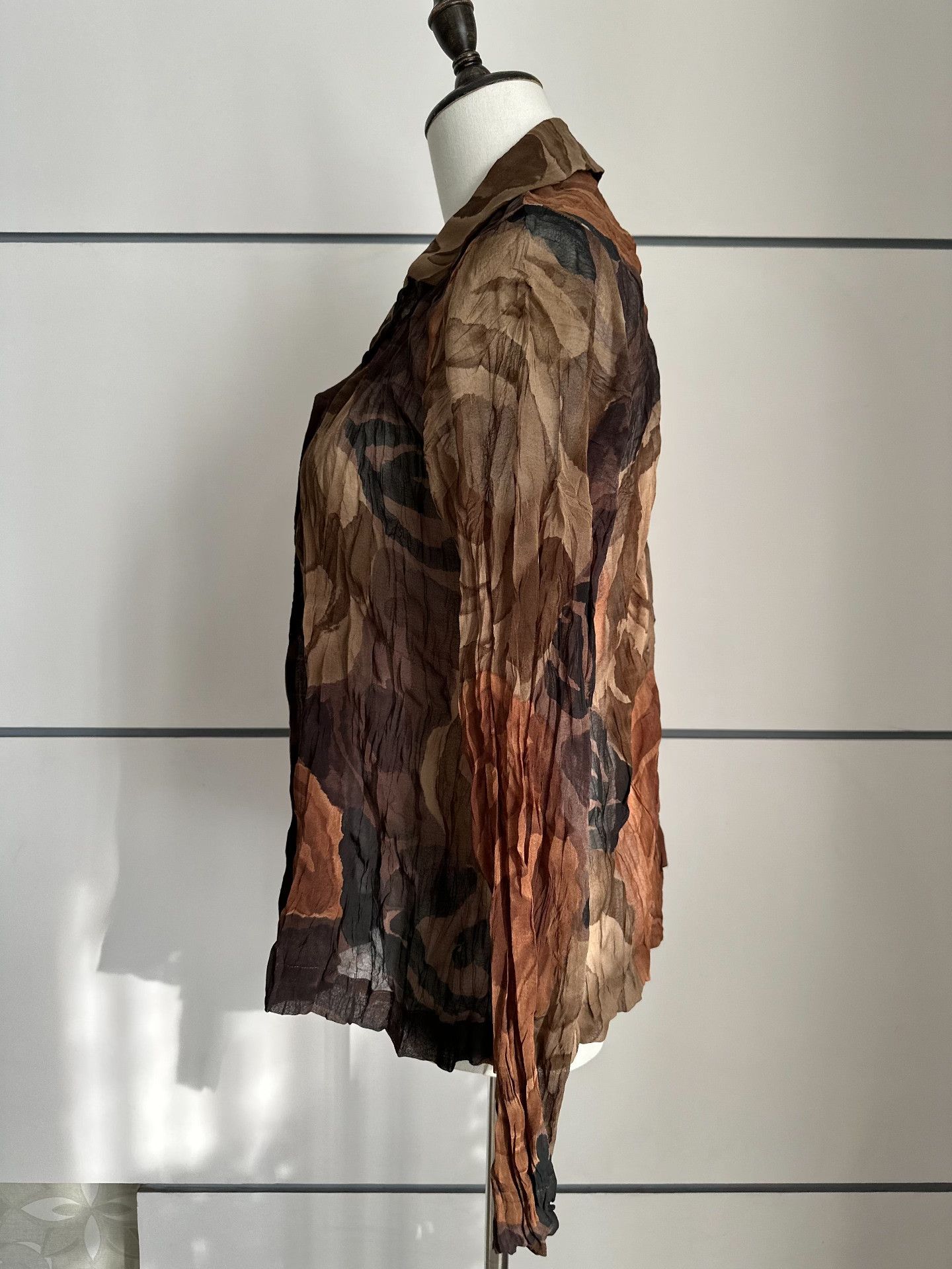 Other ISSEY MIYAKE Early-leaf cotton shirt jacket| Size L / US 10 / IT 46 - 4 Thumbnail