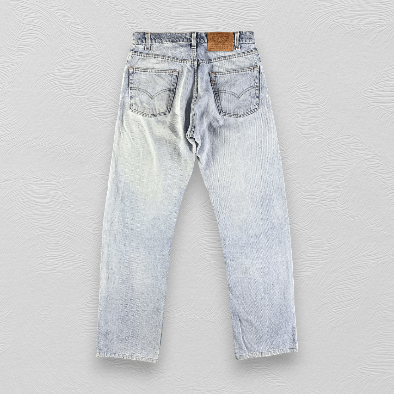 Levi's Vintage 90s Levis 505 Jeans Light Wash Denim KJ3107 Size US 30 / EU 46 - 2 Thumbnail