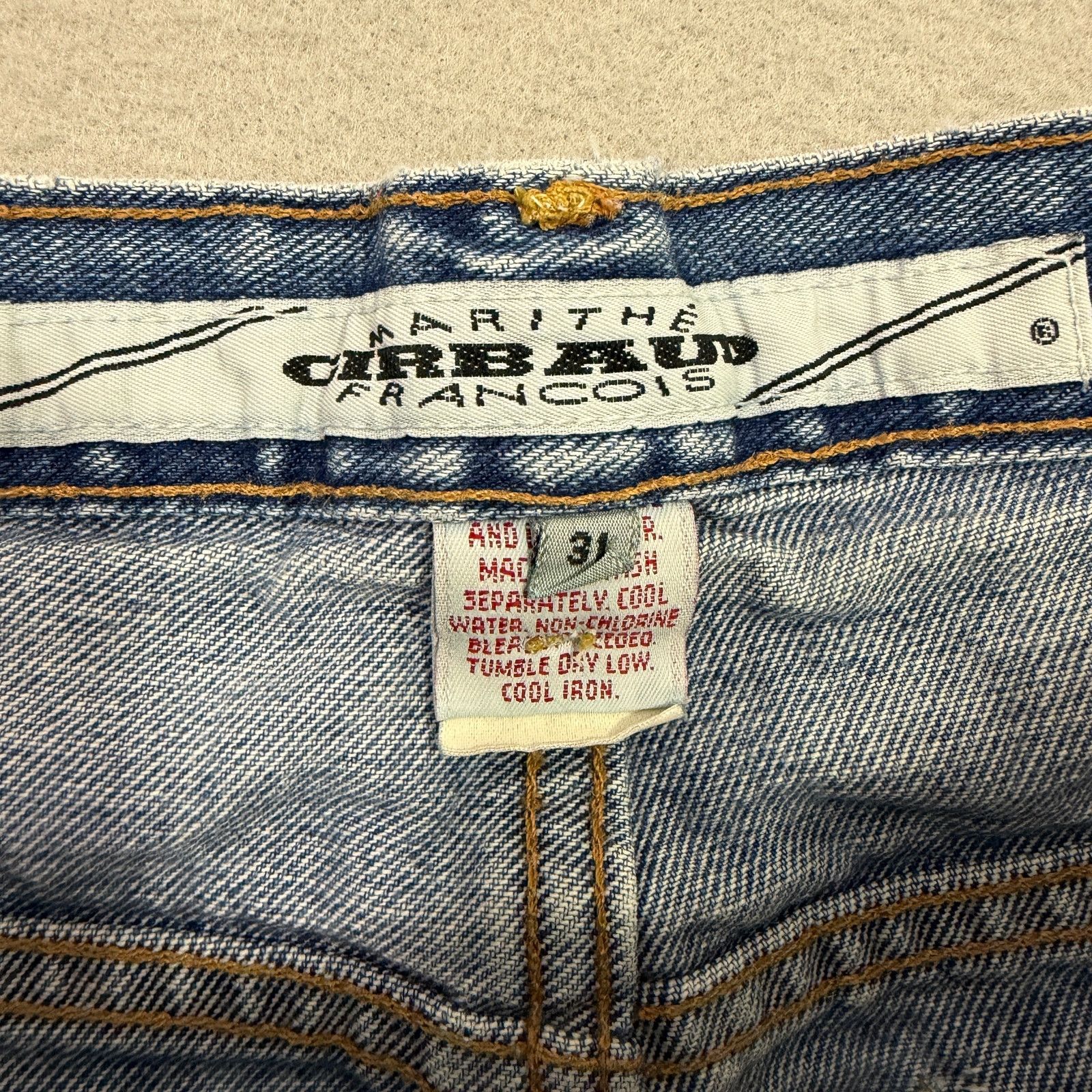 Marithe + Francois Girbaud Vintage Marithe Francois Girbaud Jean Shorts 31 12" Inseam Size US 31 - 5 Thumbnail