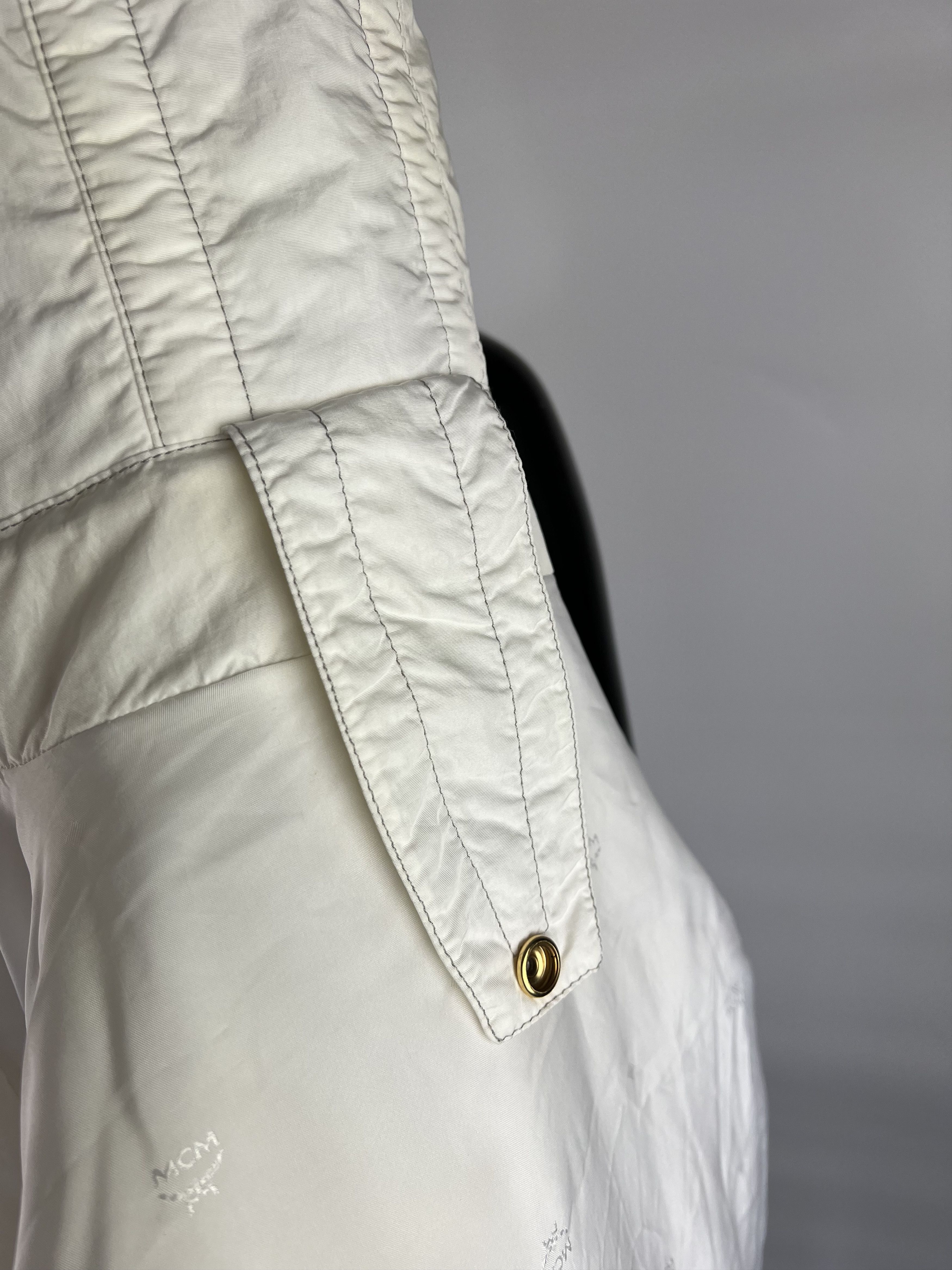 MCM × Vintage Rare Vintage MCM Women's Hooded Nylon Jacket Size 42 Size M / US 6-8 / IT 42-44 - 15 Thumbnail