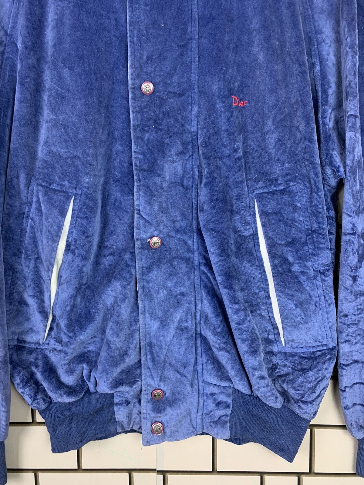 Christian Dior Monsieur Vintage Christian Dior Blue Velvet Jacket Size US L / EU 52-54 / 3 - 7 Thumbnail