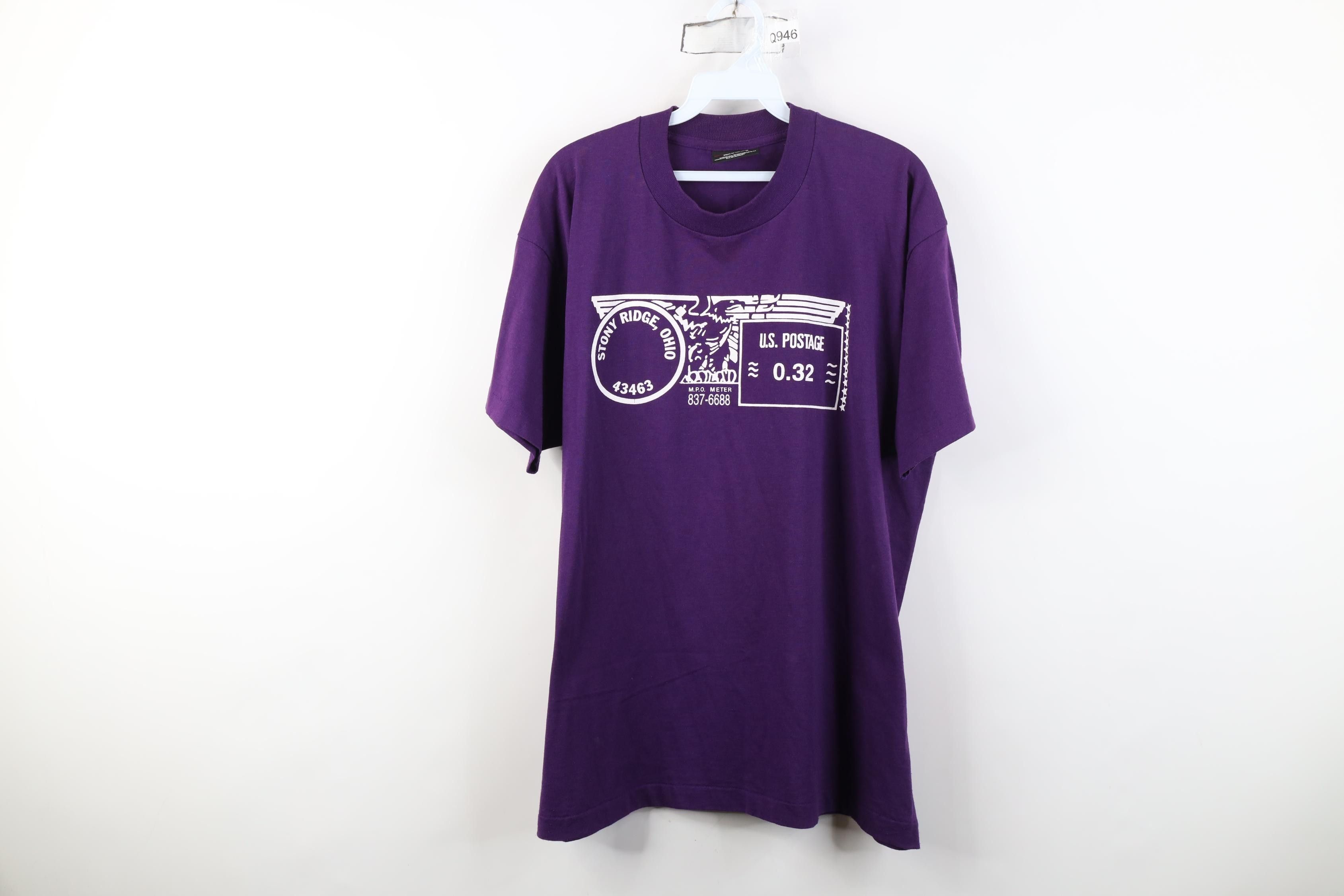 Vintage Vintage 90s Stony Ride Ohio Stamp Short Sleeve T-Shirt Size US XL / EU 56 / 4 - 1 Thumbnail