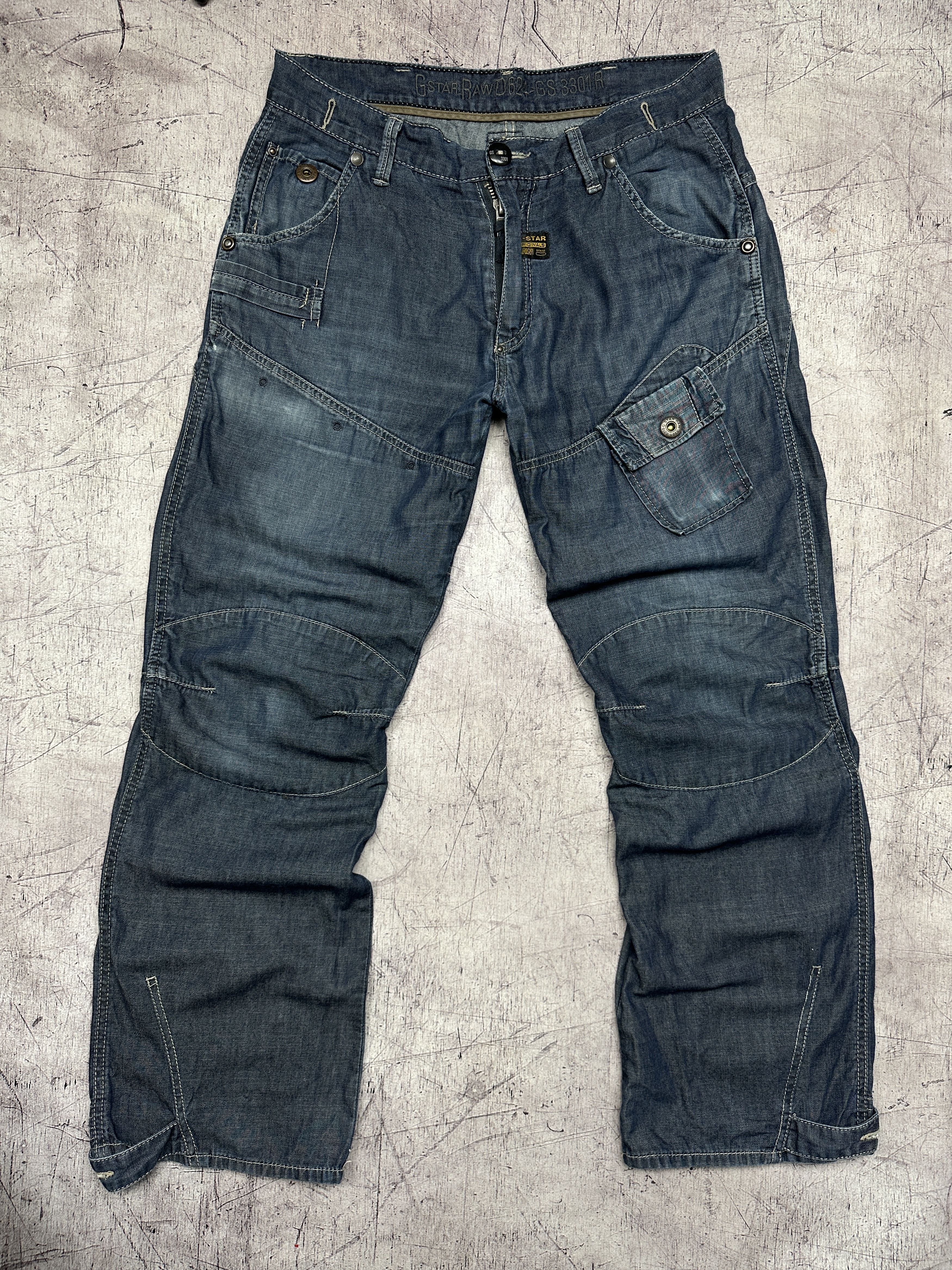 G-Star G Star Raw Mens Raff Elwood Denim Pants Jeans Size US 34 / EU 50 - 1 Thumbnail