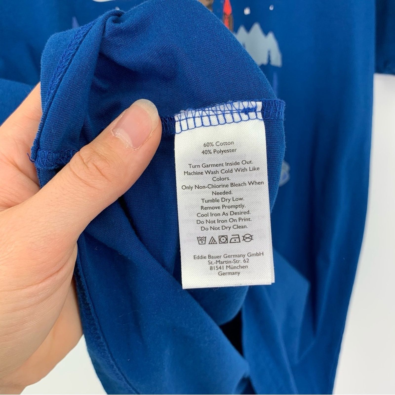 Eddie Bauer EDDIE BAUER Bear Beers Graphic T-Shirt Royal Blue M Size US S / EU 44-46 / 1 - 4 Thumbnail