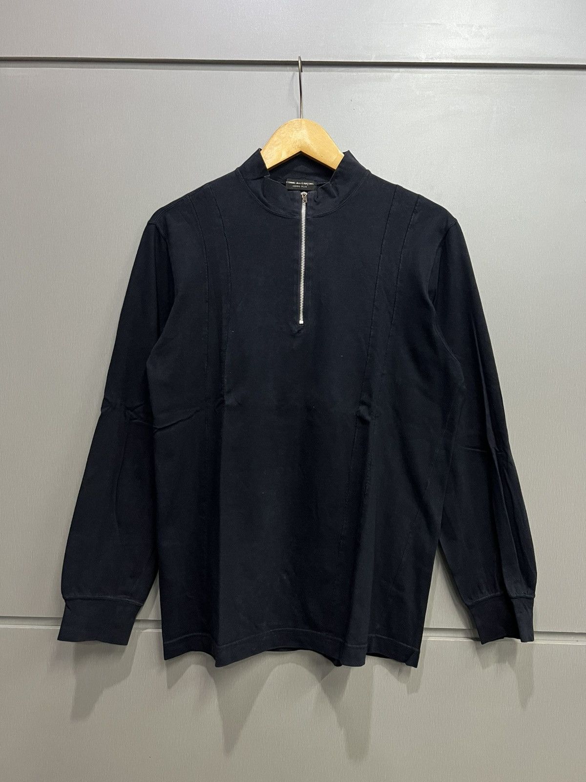Comme des Garcons Vintage 90s Comme Des Garcons Homme Plus Half Zip Longsleeve Size US M / EU 48-50 / 2 - 1 Thumbnail