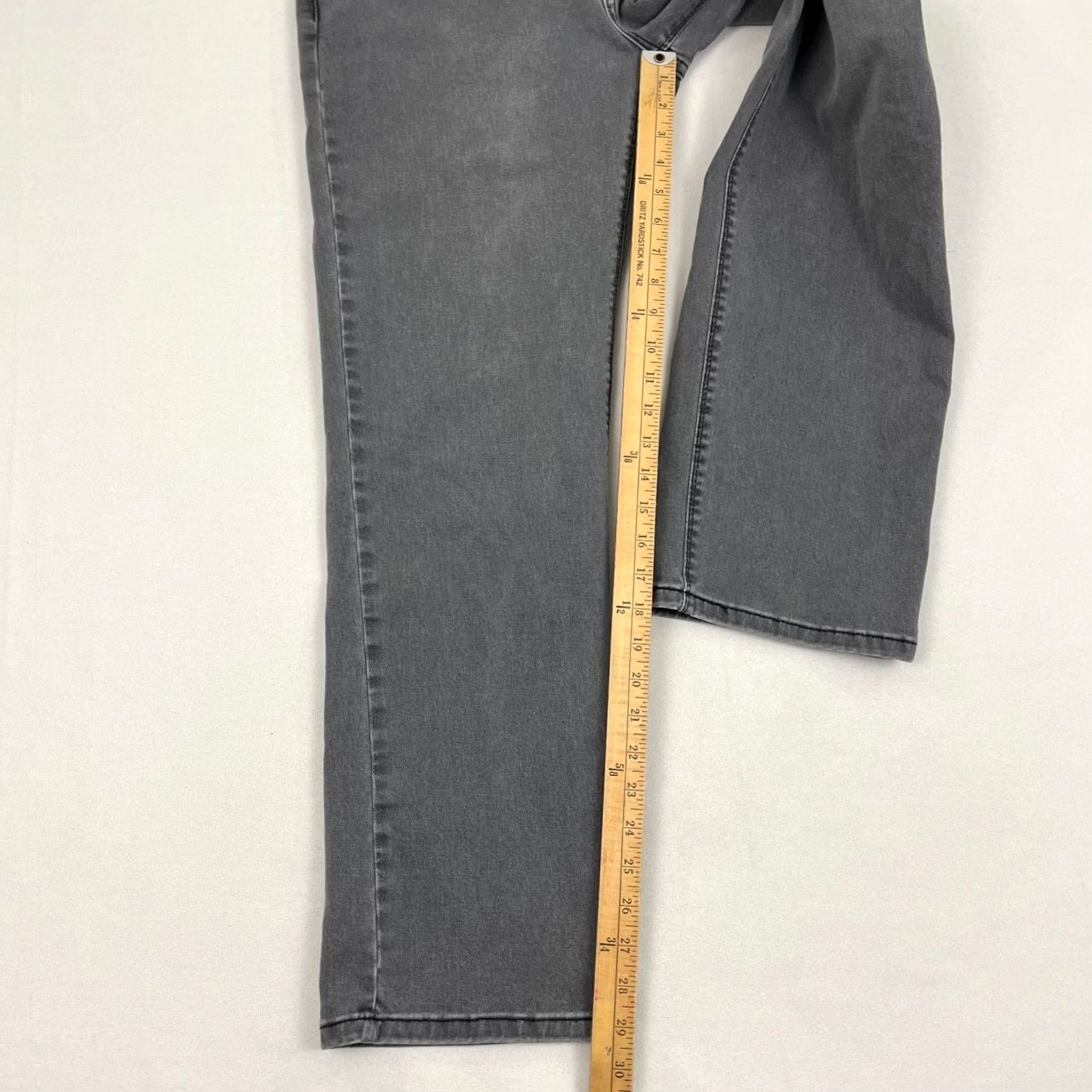 Mott & Bow Mott & Bow Jeans Mens 33 x 30 Straight Leg Washed Gray Casual Stretch Pants Size US 33 - 5 Thumbnail