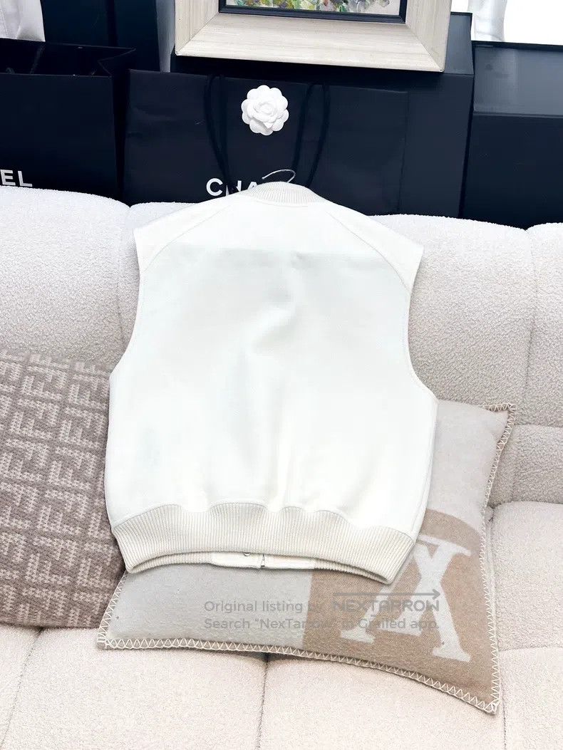Hermes Hermes White sleeveless vest jacket Size XS / US 0-2 / IT 36-38 - 5 Thumbnail
