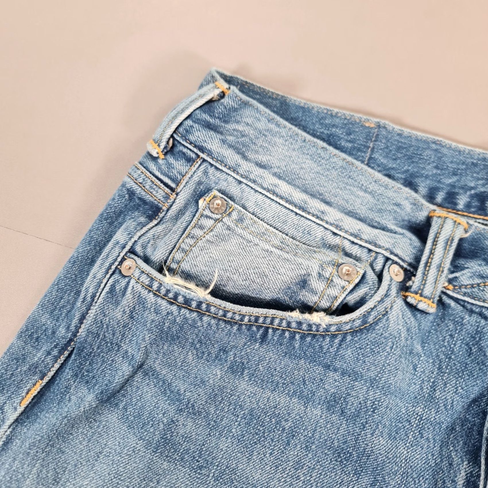 Edwin Edwin Jeans Blue W33 L32 Slim Fit Japanese Denim Selvedge 5-Pocket Mens Tapered Regular Size US 33 - 6 Thumbnail