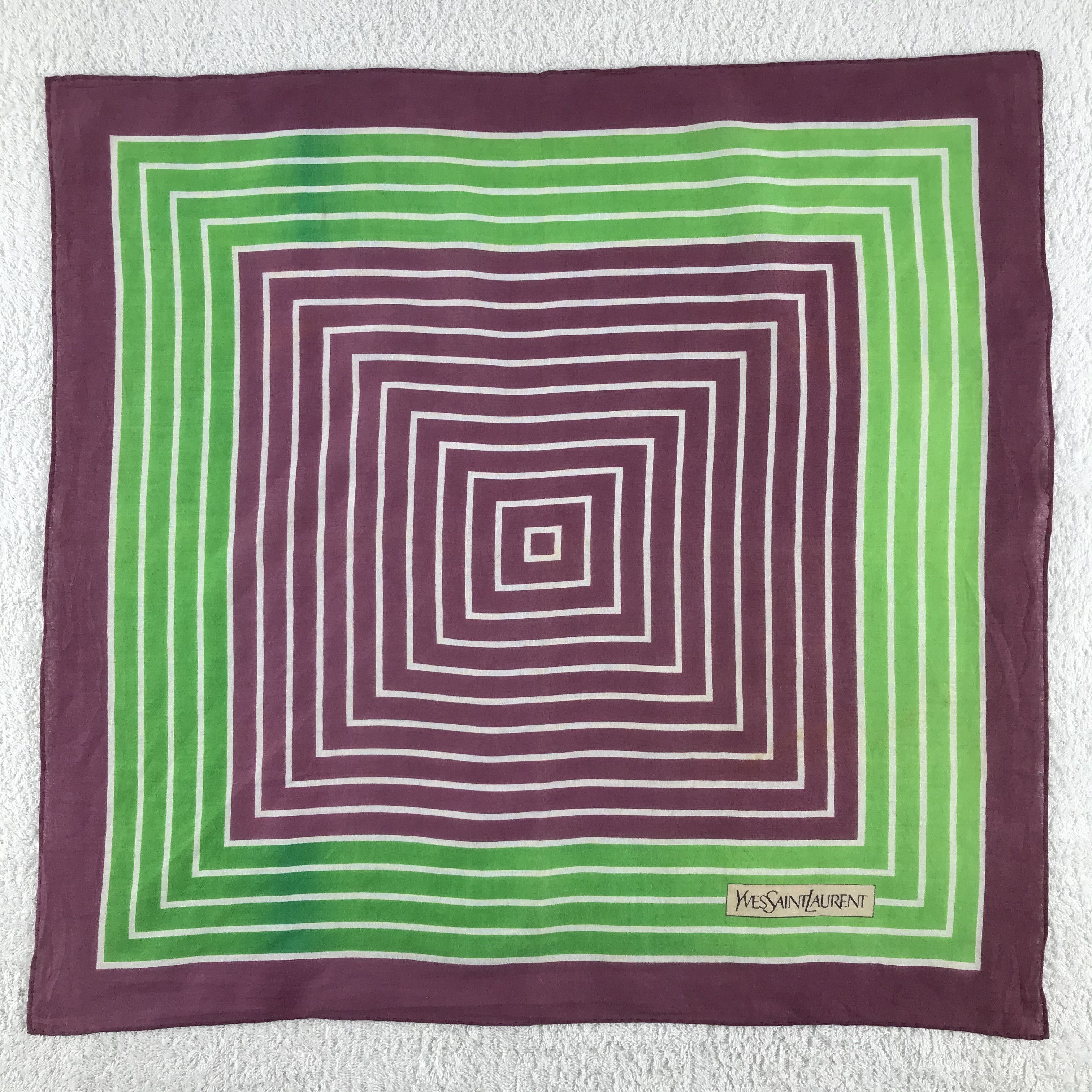 Vintage × Yves Saint Laurent Yves Saint Laurent Bandana / Handkerchief /Neckerchief -S115 Size ONE SIZE - 1 Thumbnail