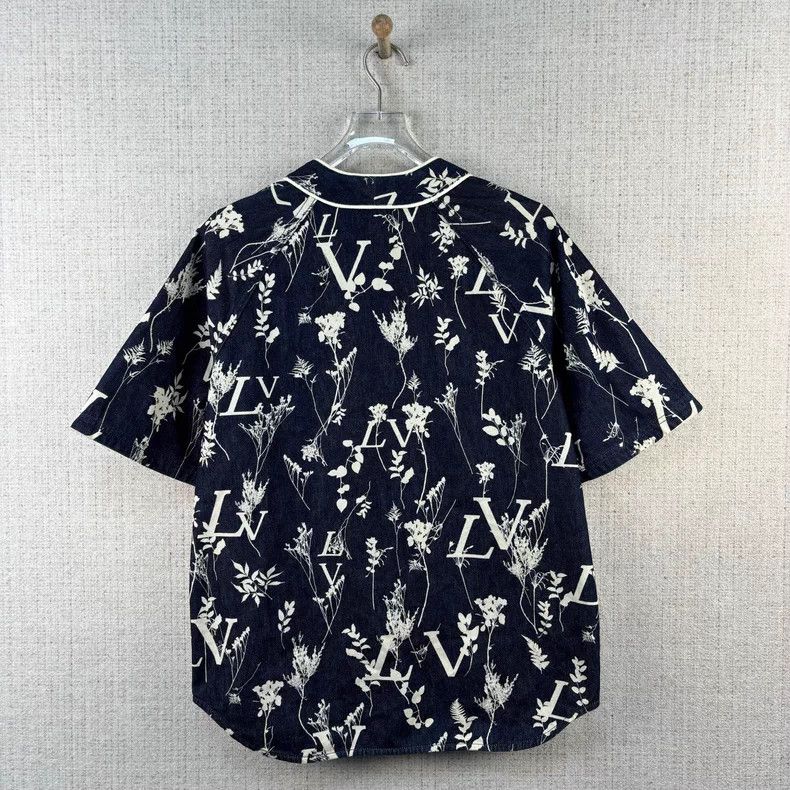Louis Vuitton Louis Vuitton Wheat Spike Printed Denim Classic Short Slee Size US M / EU 48-50 / 2 - 3 Thumbnail