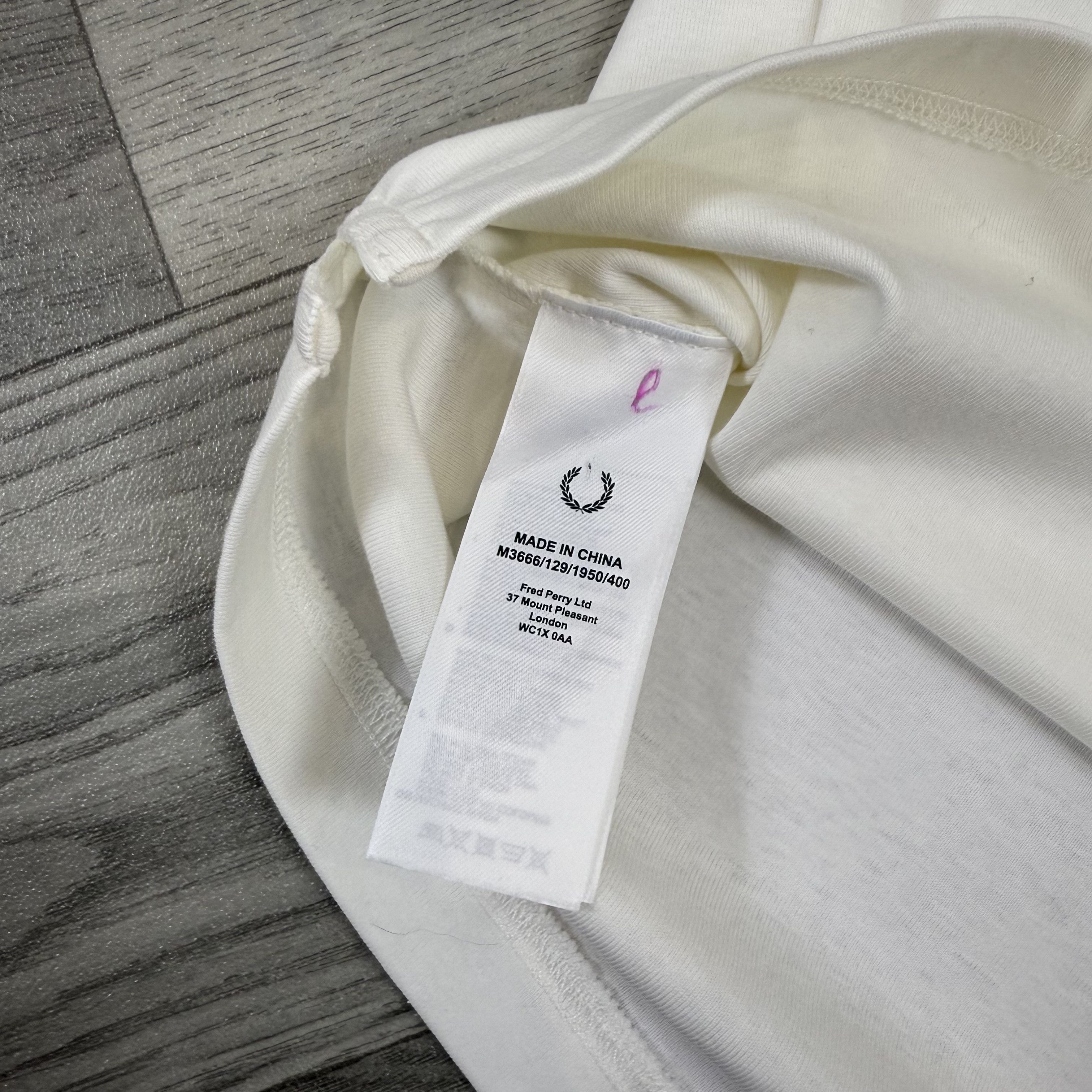 Fred Perry Fred Perry White Tee Shirt Size US M / EU 48-50 / 2 - 11 Thumbnail