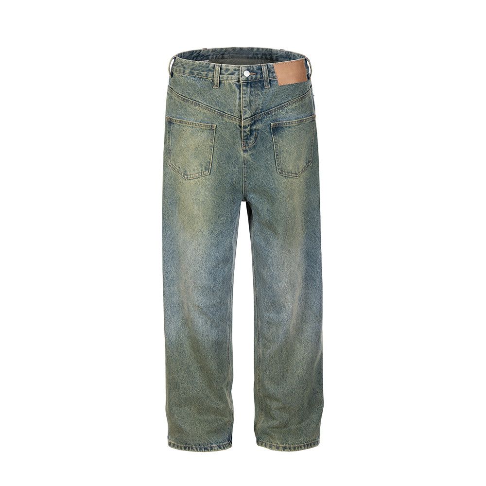 Jean × Vintage Custom Front Pocket Washed Blue Baggy jeans Size US 32 / EU 48 - 1 Thumbnail