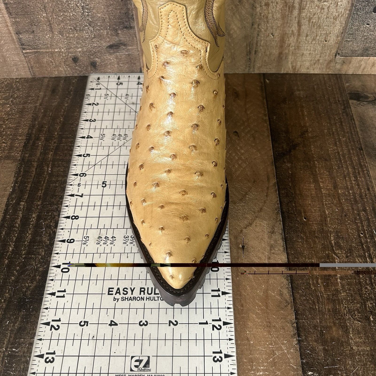 Tony Lama Tony Lama Vintage Lug Sole Ostrich Cowboy Boots Mens 9.5 EE Size US 9.5 / EU 42-43 - 7 Thumbnail