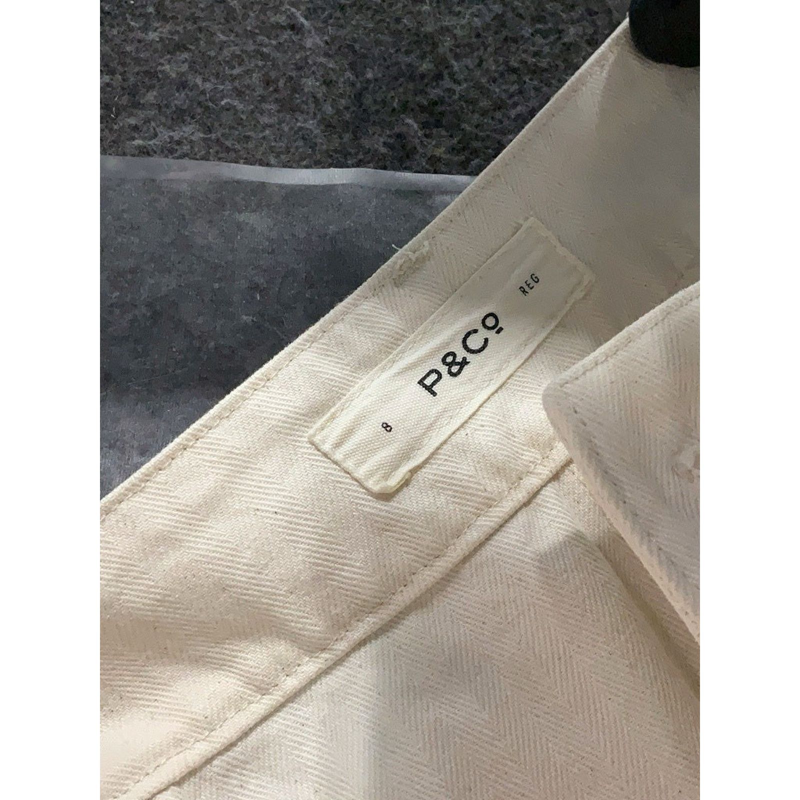 P&Co P&CO White Utility Cotton Straight Leg Pants UK 8 US 4 Size 27" / US 4 / IT 40 - 3 Thumbnail