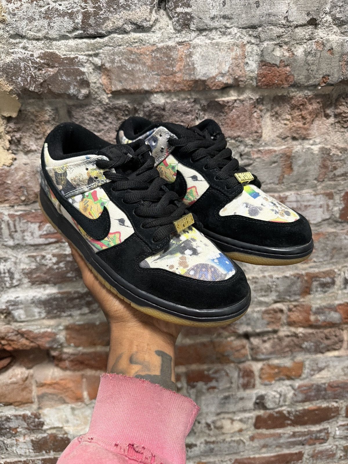 Supreme Nike SB Dunk Low Supreme Rammellzee Size US 8 / EU 41 - 3 Thumbnail