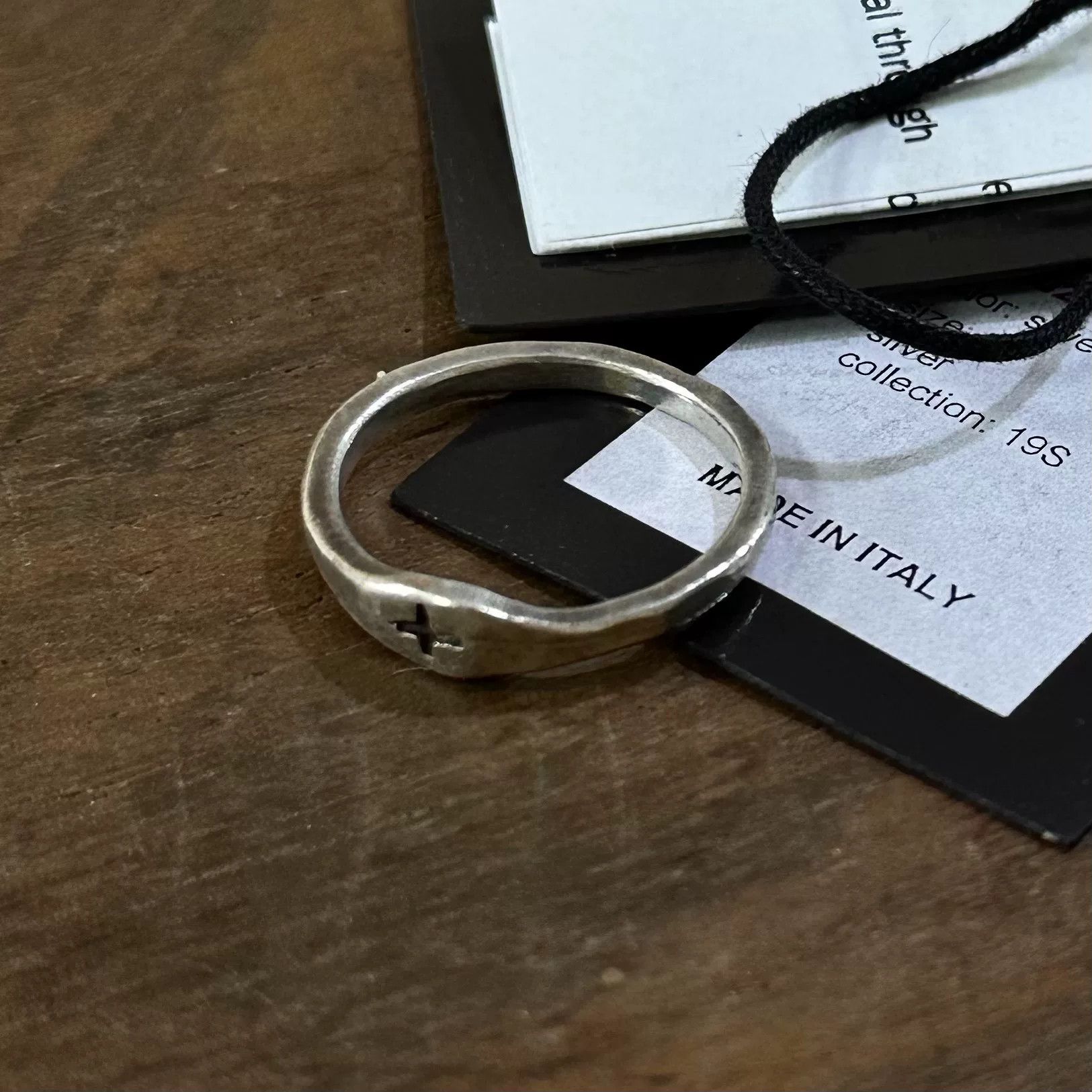 Ma+ rare m.a+ silver cross ring Size ONE SIZE - 1 Thumbnail