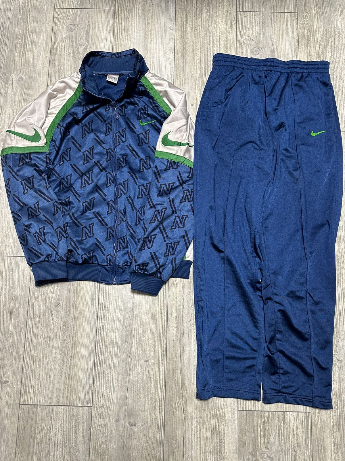 Nike Vintage Suit Tracksuit Jacket outlet Track Pants Windbreaker Size M Set Mens 90s