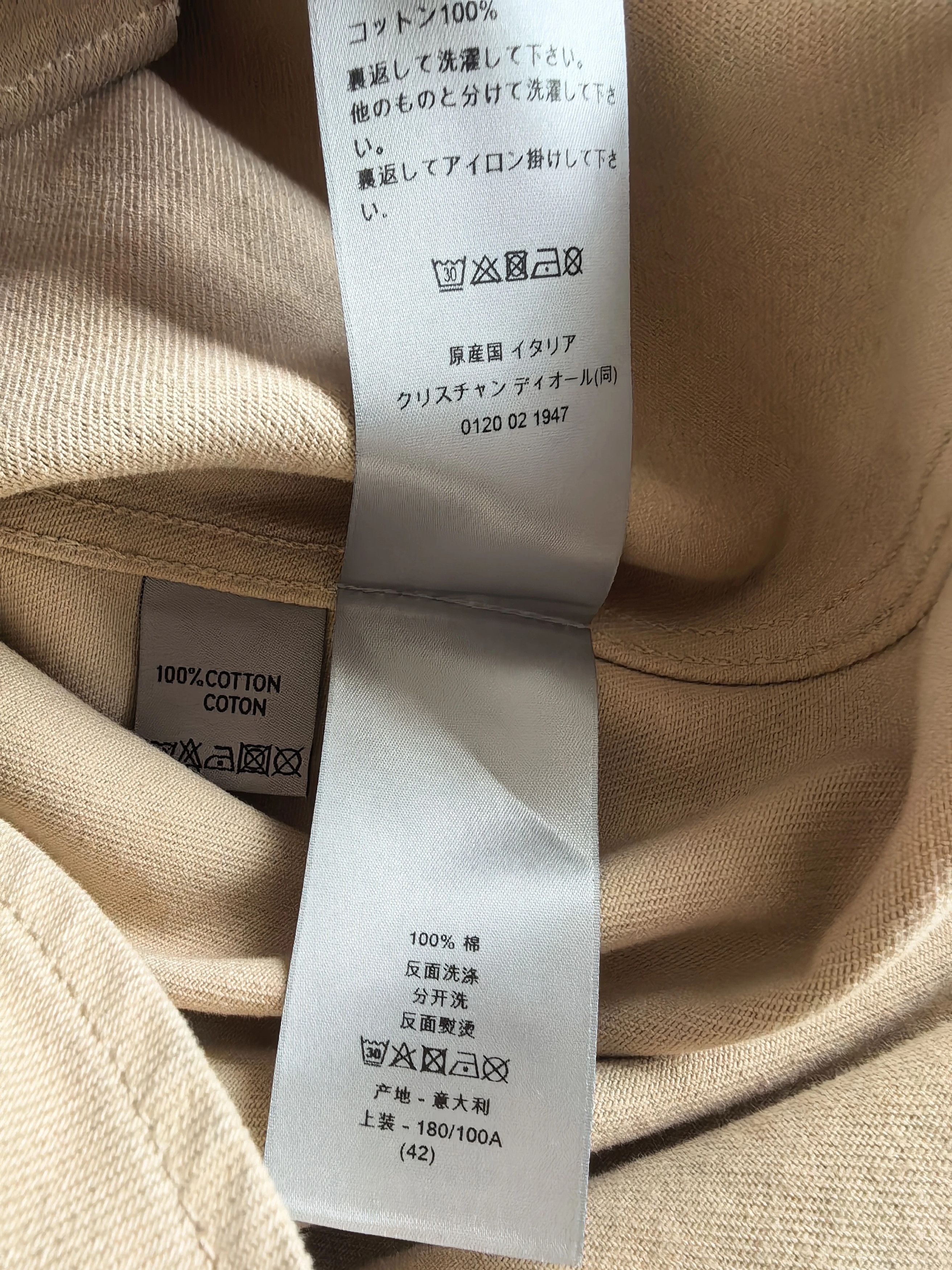 Dior FW23 Distressed Lapel Denim Shirt Jacket 42 Jay Chou