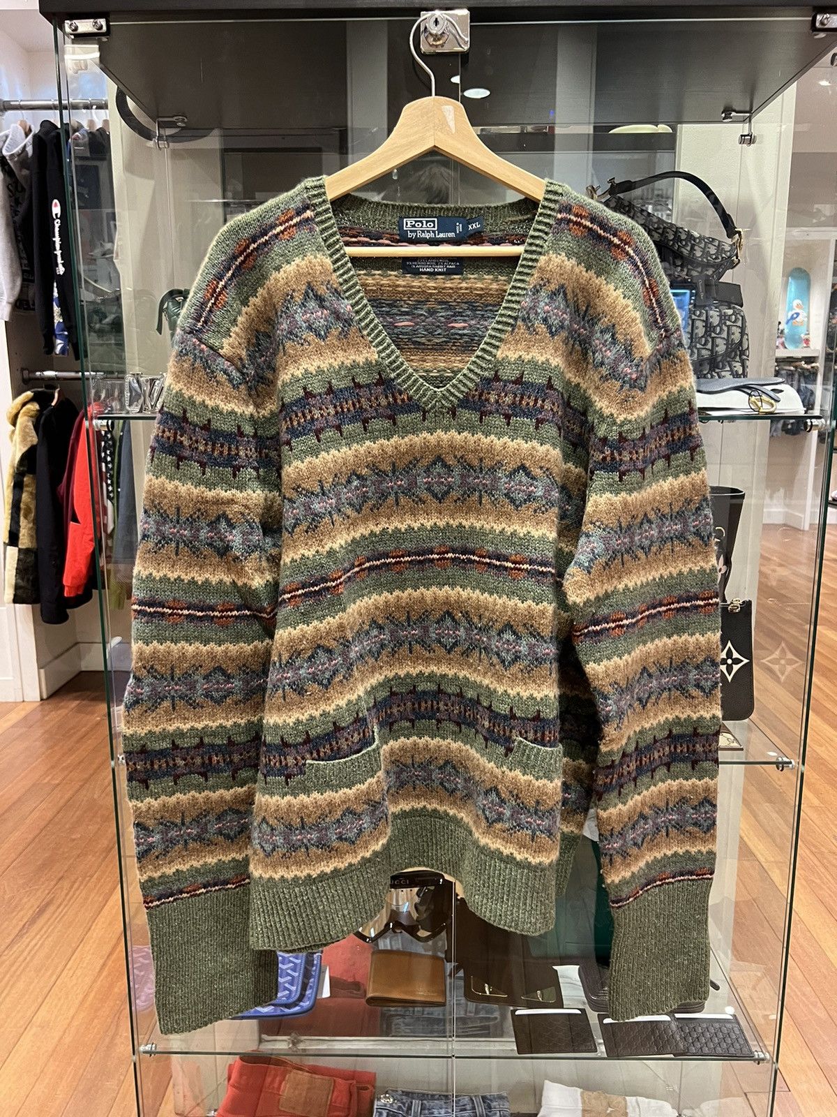 Polo Ralph Lauren Polo Ralph Lauren Hand Knit Wool Sweater Size US XXL / EU 58 / 5 - 1 Thumbnail