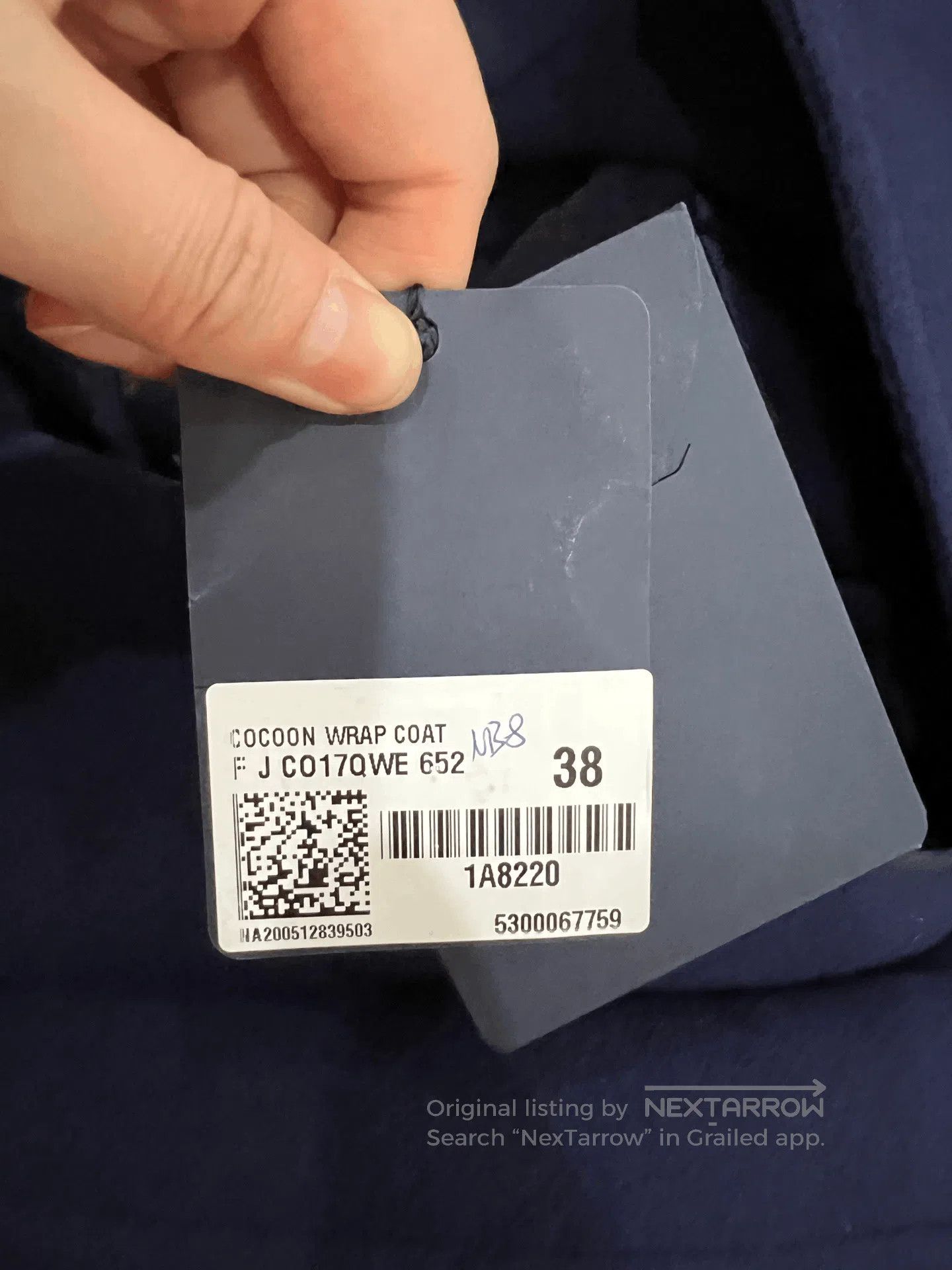 Louis Vuitton LV Blue Long Coat with Belt. Size S / US 4 / IT 40 - 6 Thumbnail