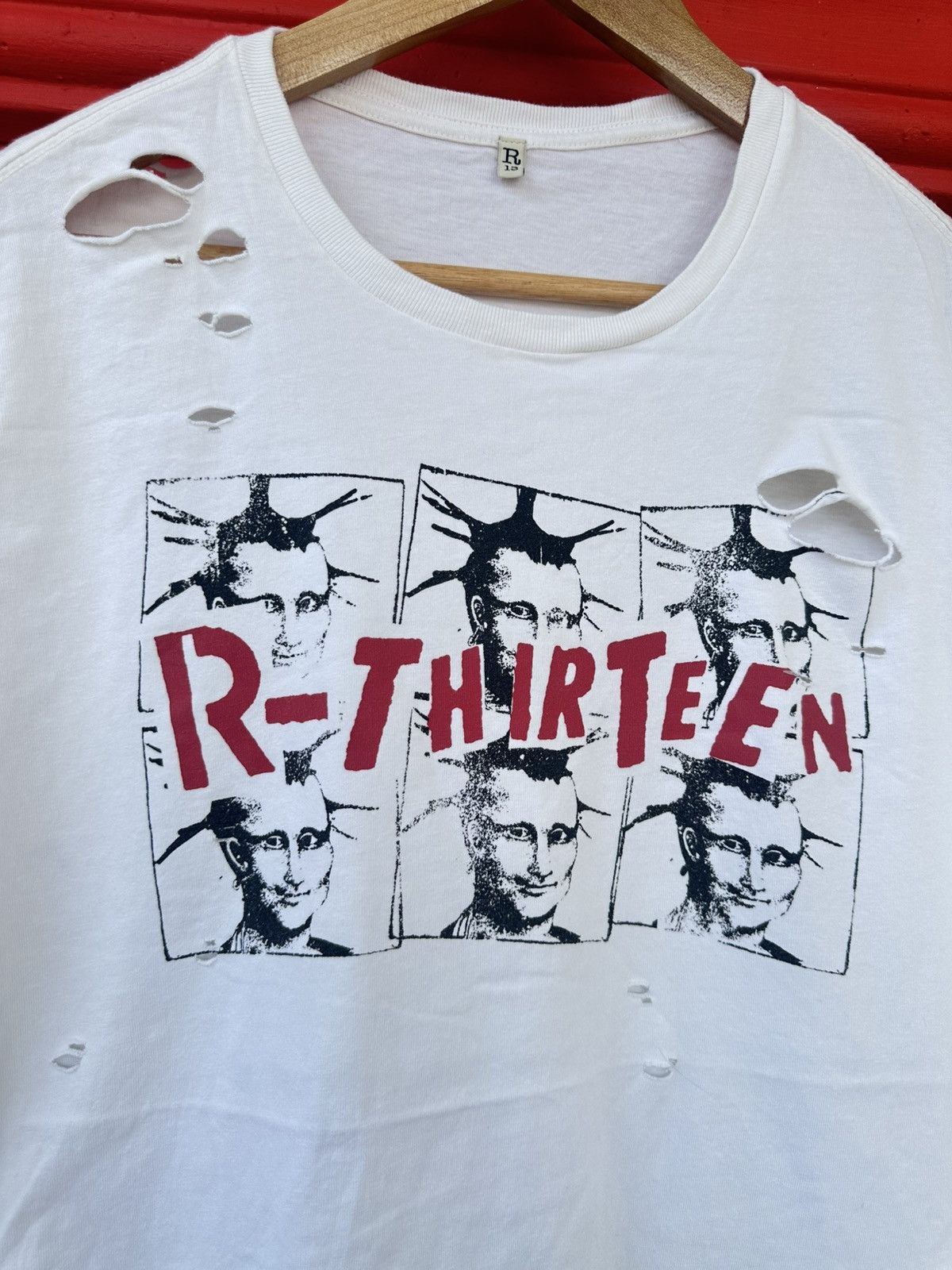 Seditionaries Distressed R-Thirteen Mona Lisa Boy Punk Japanese Tee Size US M / EU 48-50 / 2 - 3 Thumbnail