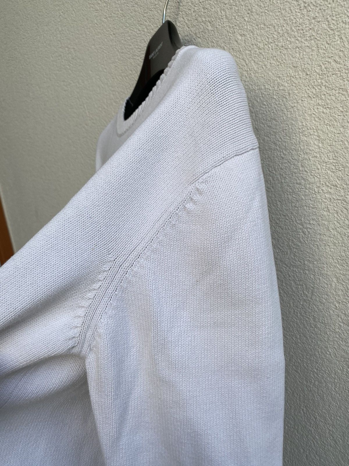 Yves Saint Laurent White YSL Sweater Knit Size US M / EU 48-50 / 2 - 15 Thumbnail