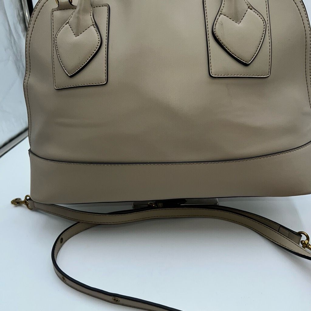 Anne Klein Anne Klein Faux Leather Deep Cream Domed Large Bag Size ONE SIZE - 7 Thumbnail