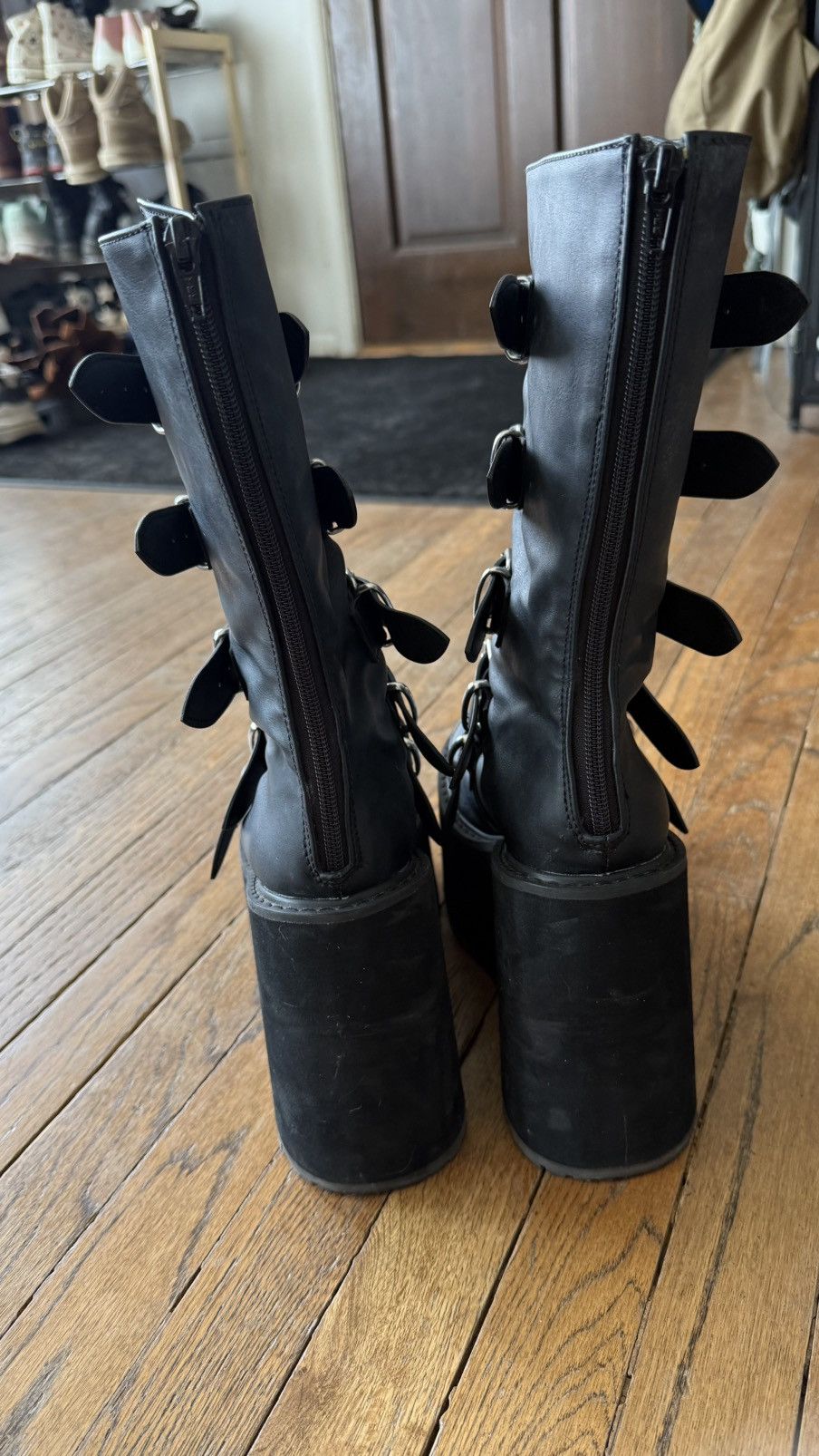 Demonia Cult Demonia Heart SWING-230 Black Boots Size US 9 / IT 39 - 5 Thumbnail
