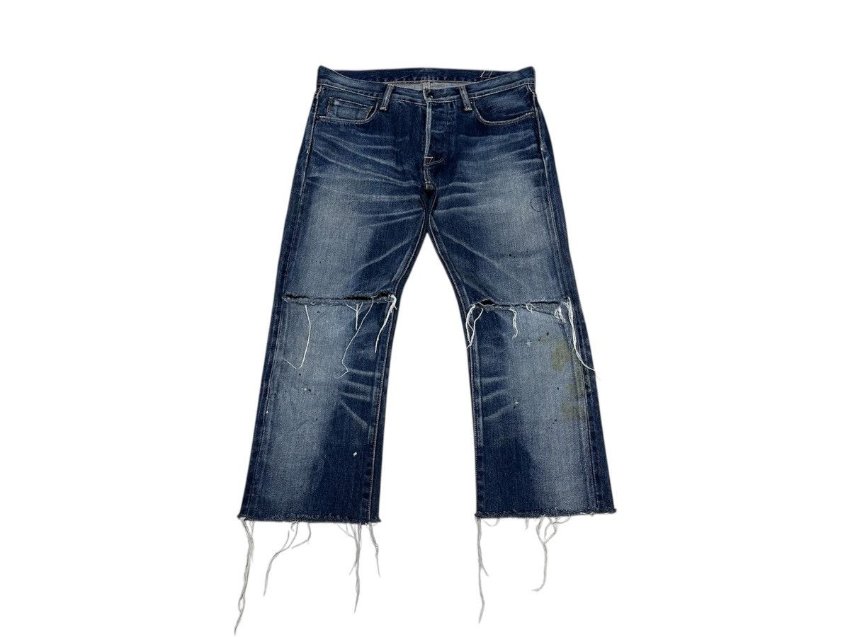 🔥Japanese Kuro Cropped Denim Distressed Frayed Oikawa Denim