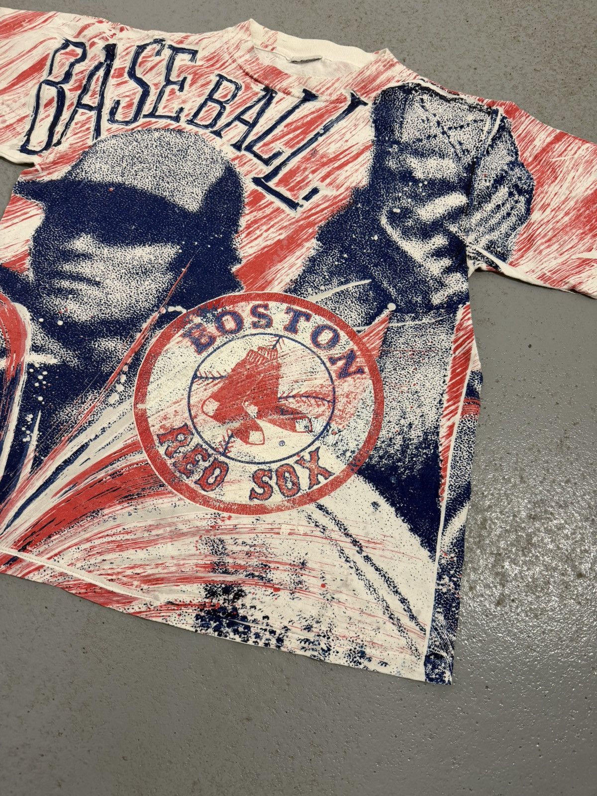 MLB Vintage90s Boston Red Sox MLB Baseball AOP Single Stitch Tee Size US L / EU 52-54 / 3 - 2 Thumbnail