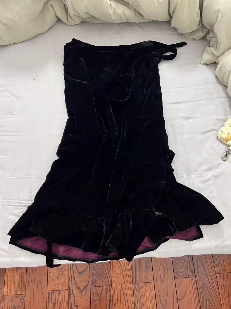 Comme des Garcons Comme Des Garcons Velvet wrap skirt 2505-Nextarrow Size M / US 6-8 / IT 42-44 - 2 Thumbnail