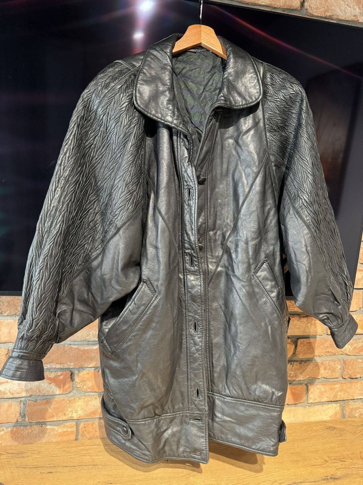 Vintage Natural leather jacket Size XL / US 12-14 / IT 48-50 - 2 Thumbnail